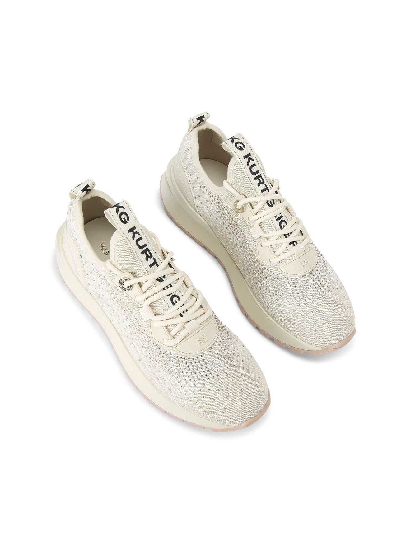 Louisa Knit Gem Bone Trainers