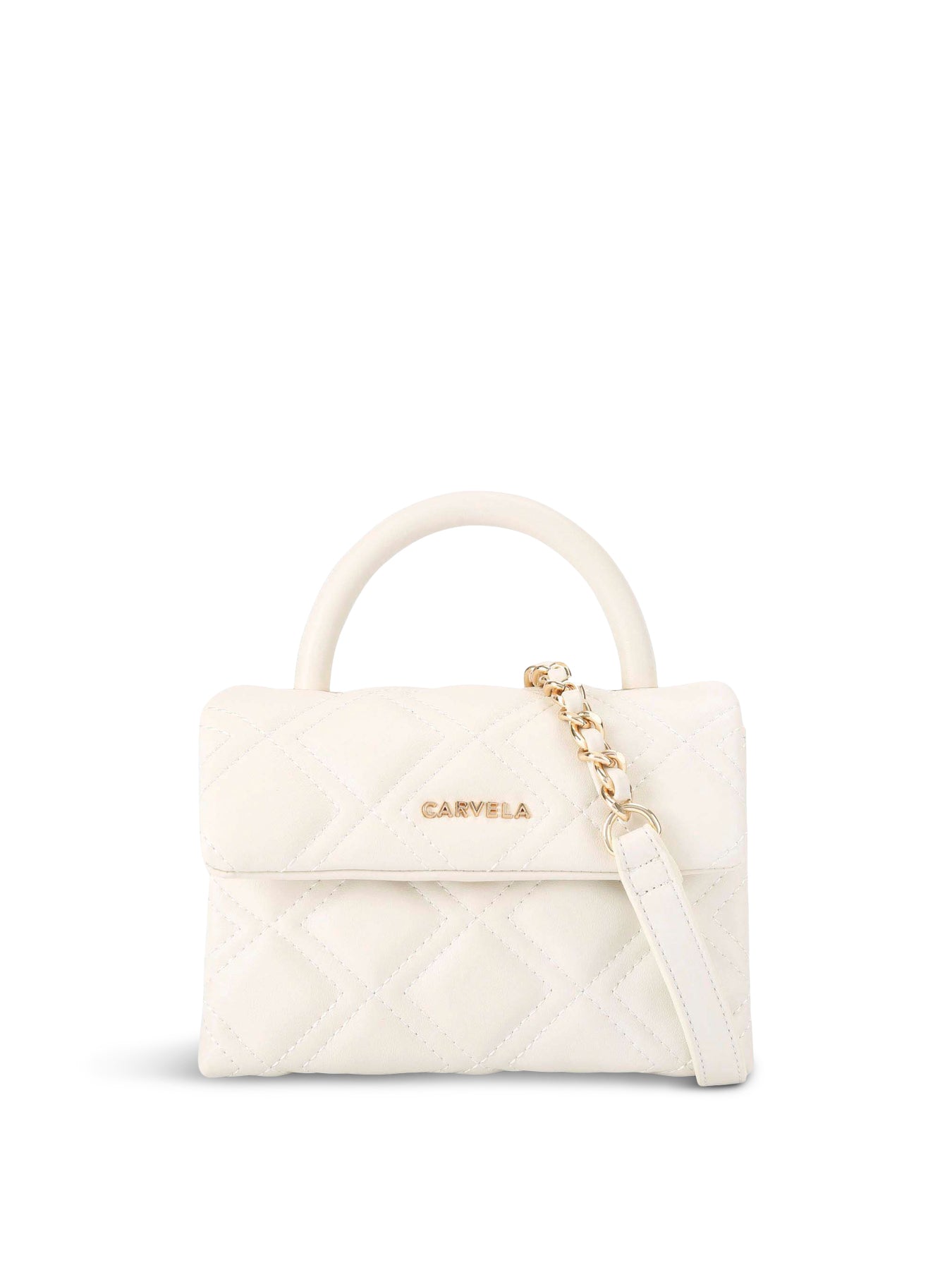 Rosa Top Handle Bag White