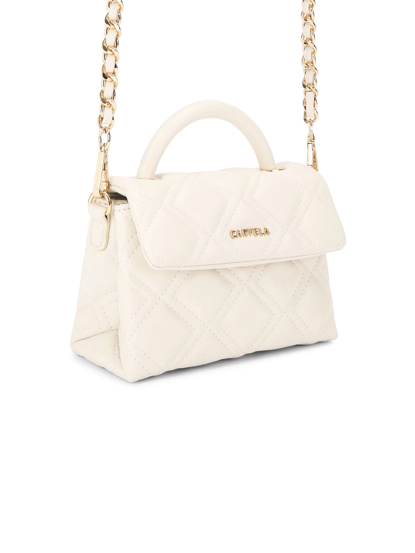 Rosa Top Handle Bag White