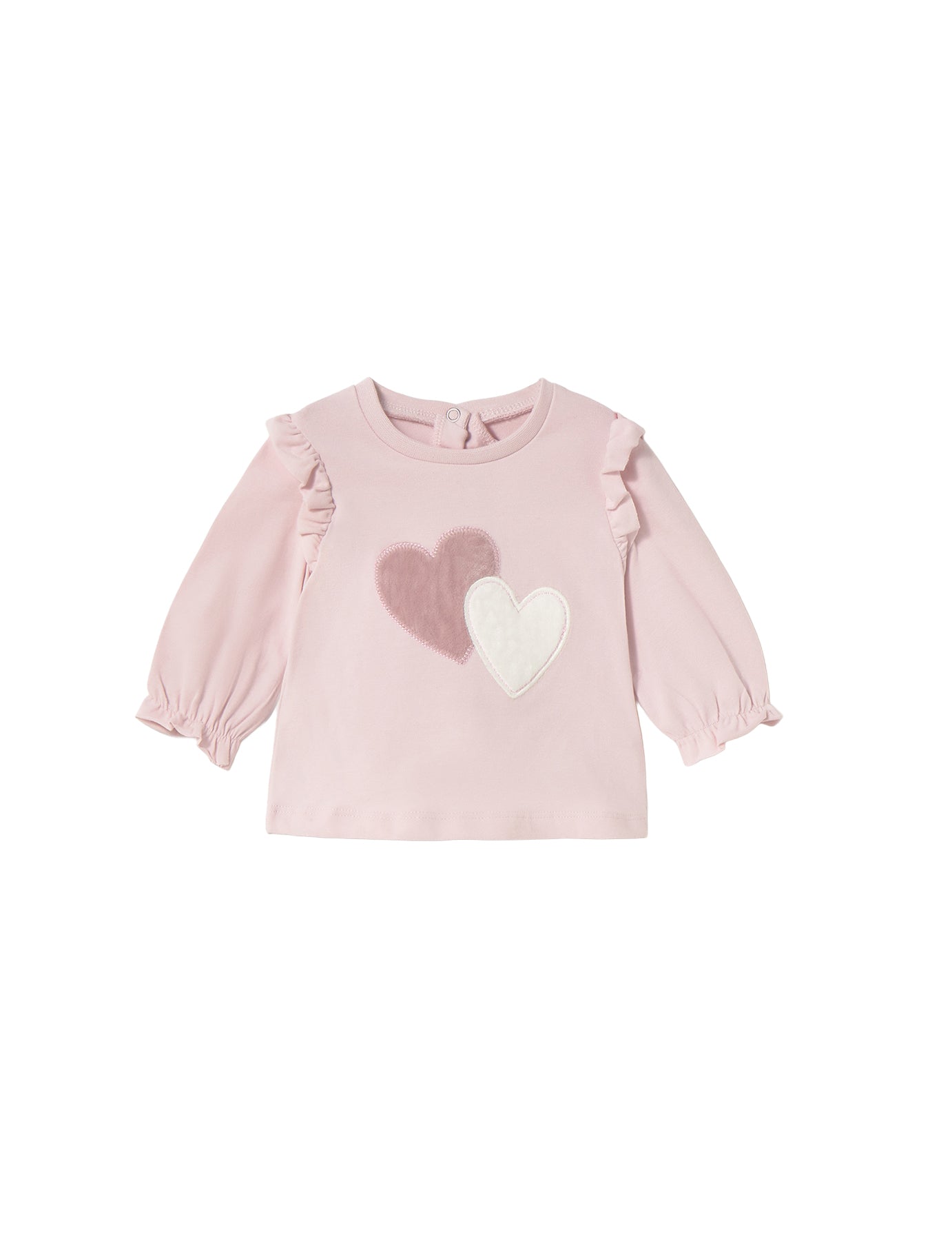 Baby Heart Long Sleeve T-Shirt Rose