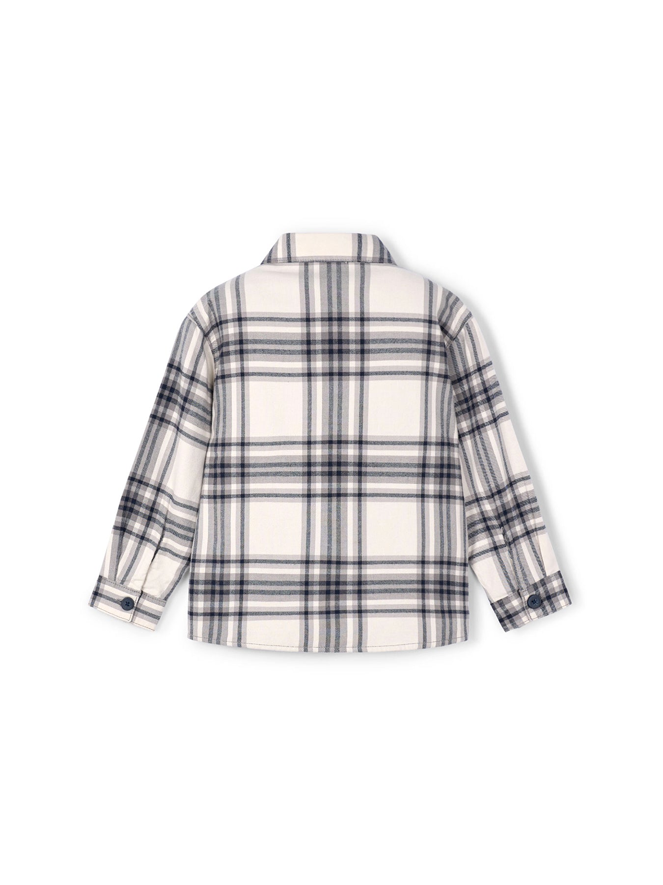 Checked Overshirt Grey Marl