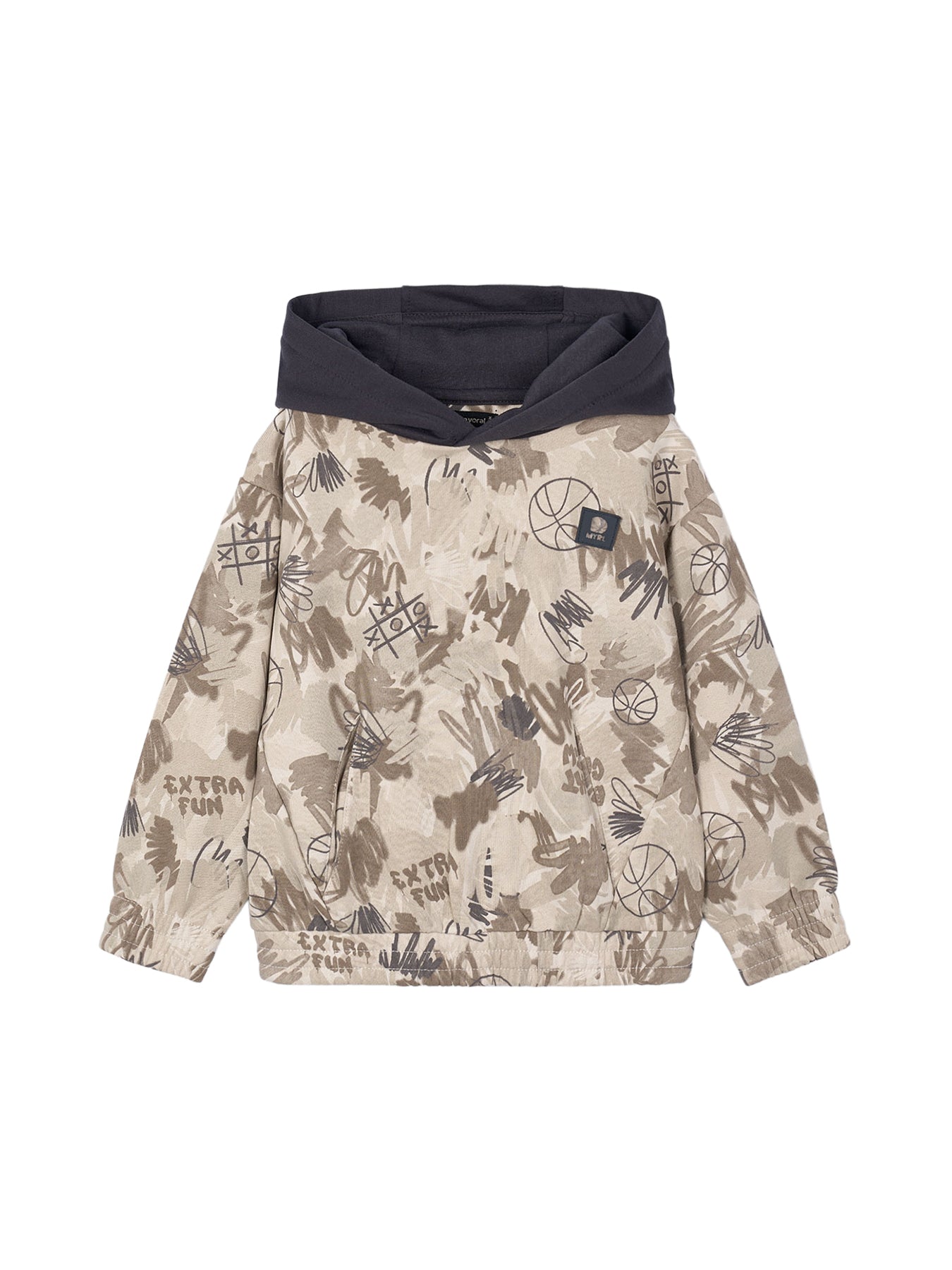 Printed Camo Pullover Cereal