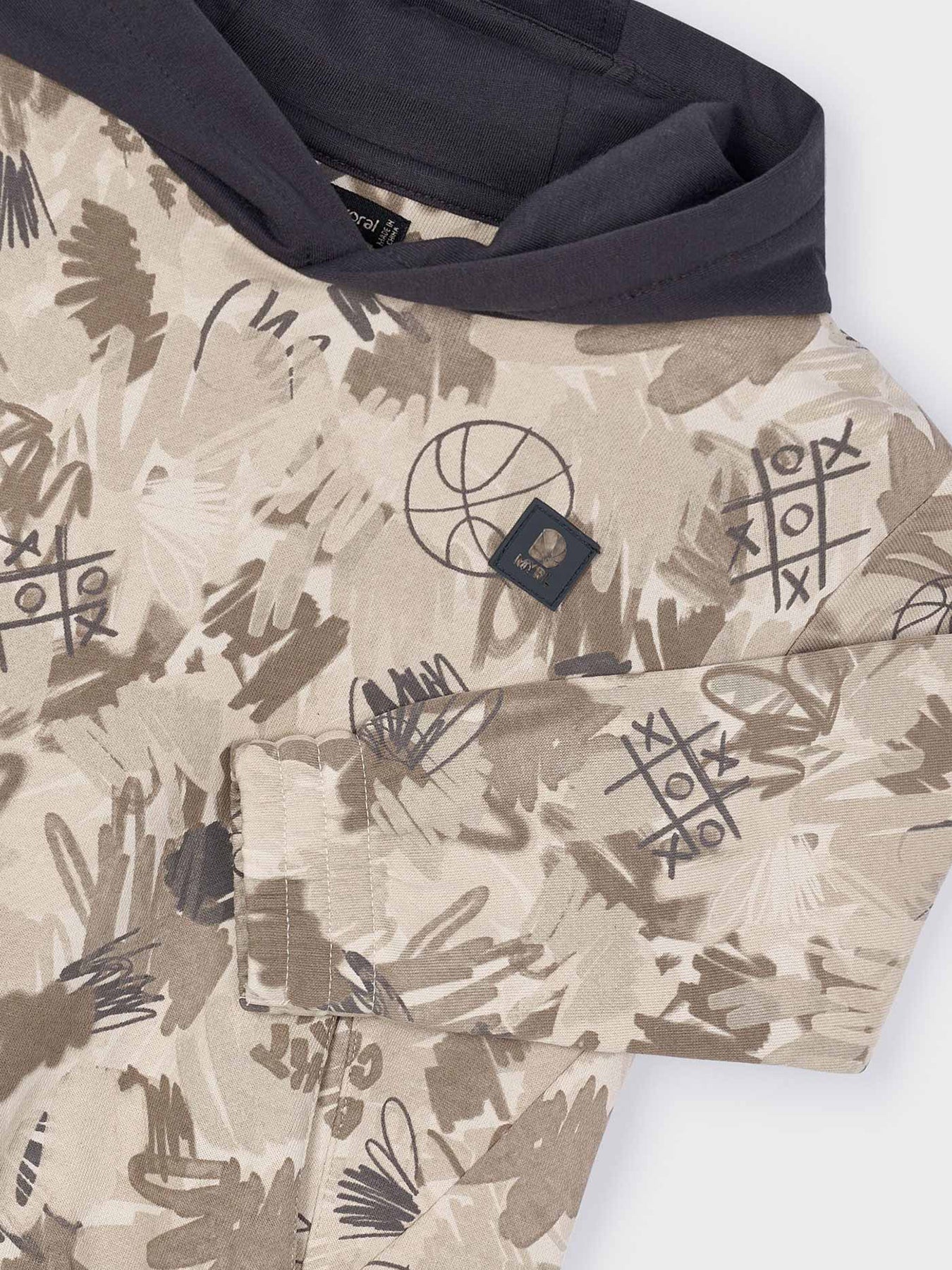 Printed Camo Pullover Cereal