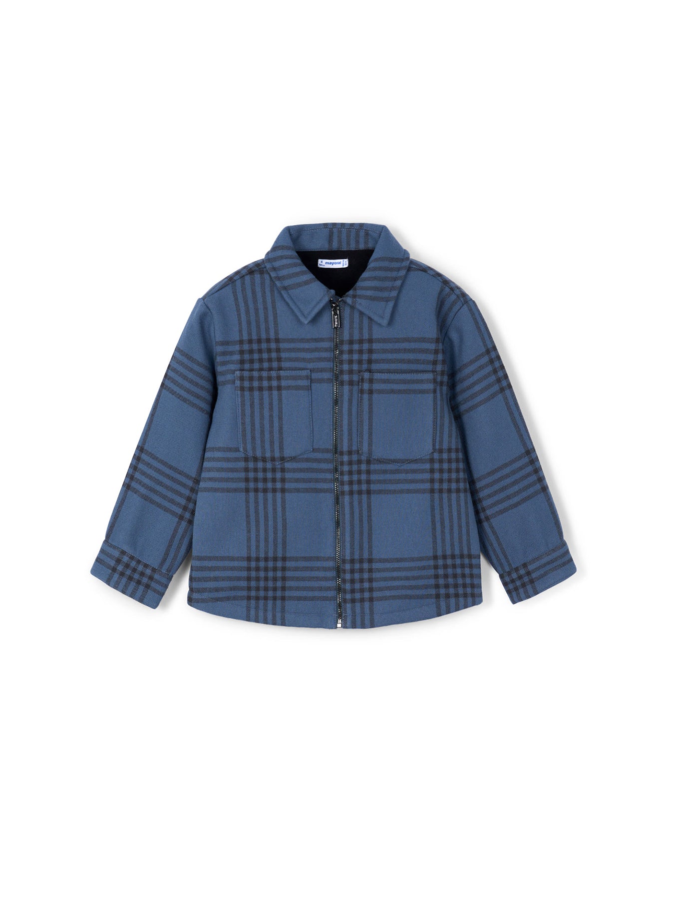 Check Jacket Steel Blue