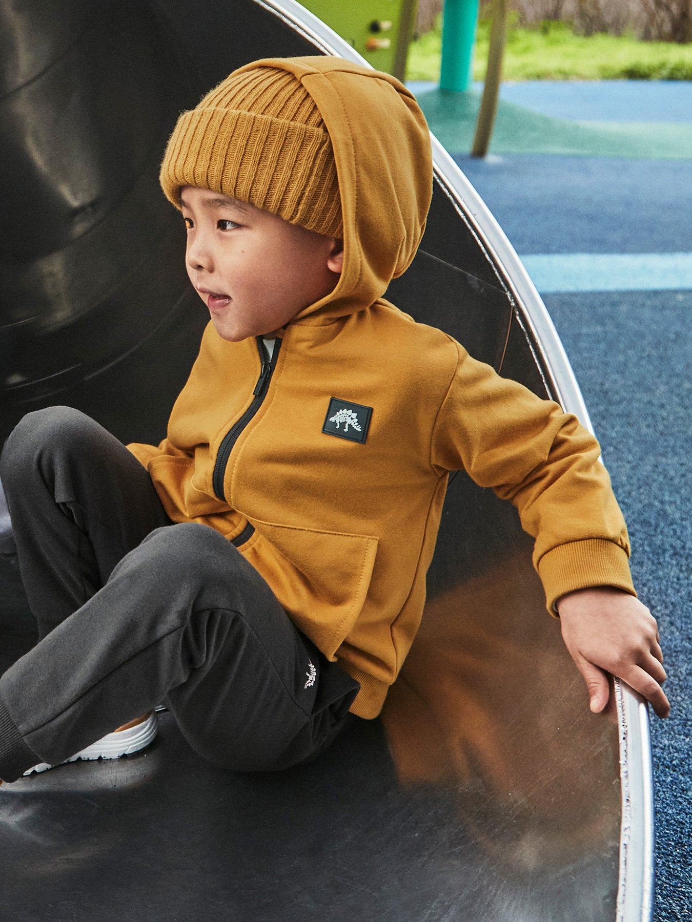 Dino Tracksuit Mustard