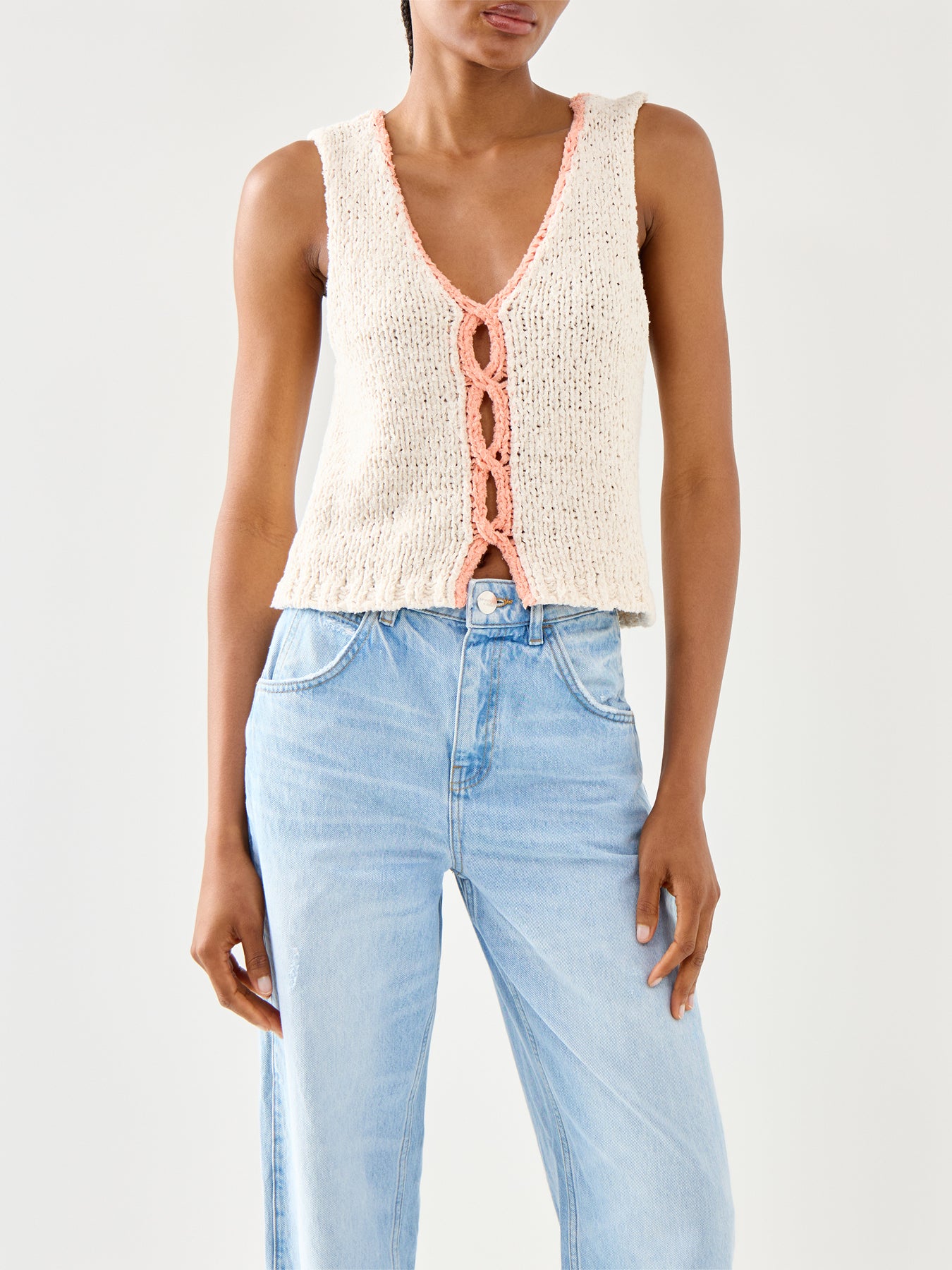 Sicily Sweater Shell With Contrast Centre Seam