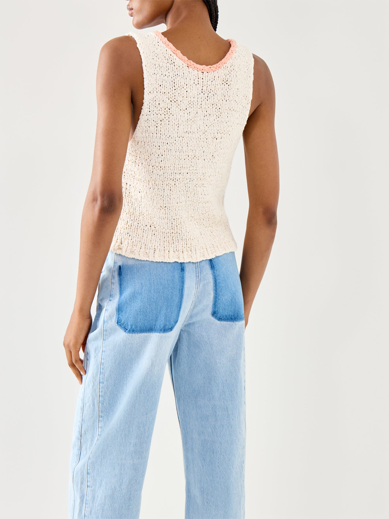 Sicily Sweater Shell With Contrast Centre Seam