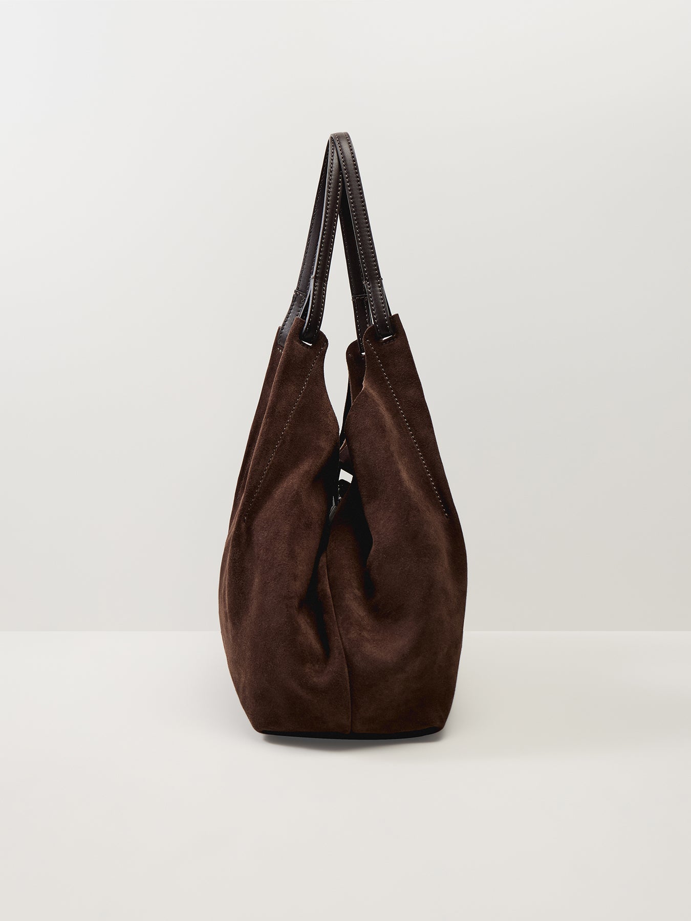 Dua Suede L Shoulder Tote Moka