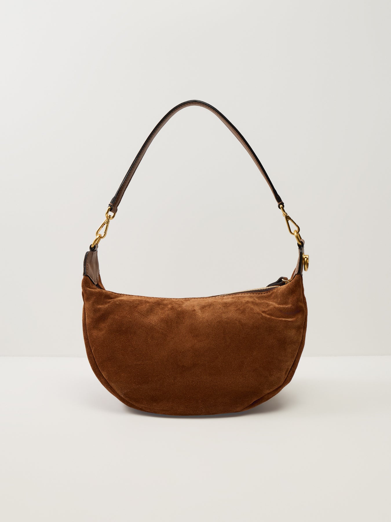 Aisha Suede Crescent Crossbody