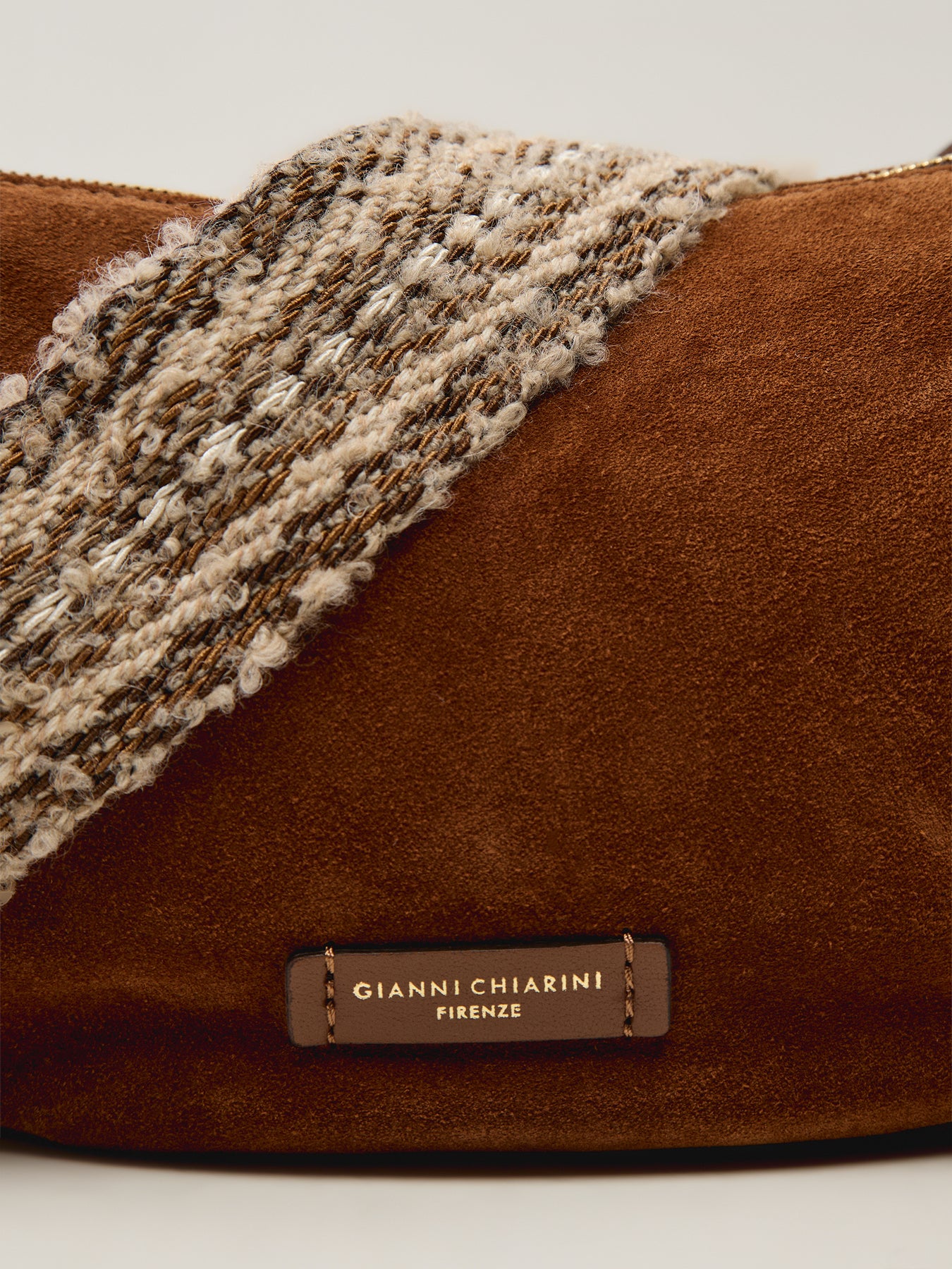 Aisha Suede Crescent Crossbody