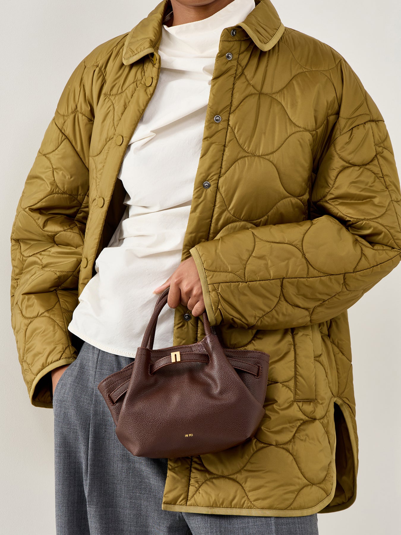 Hana Mini Tote Bag Brown