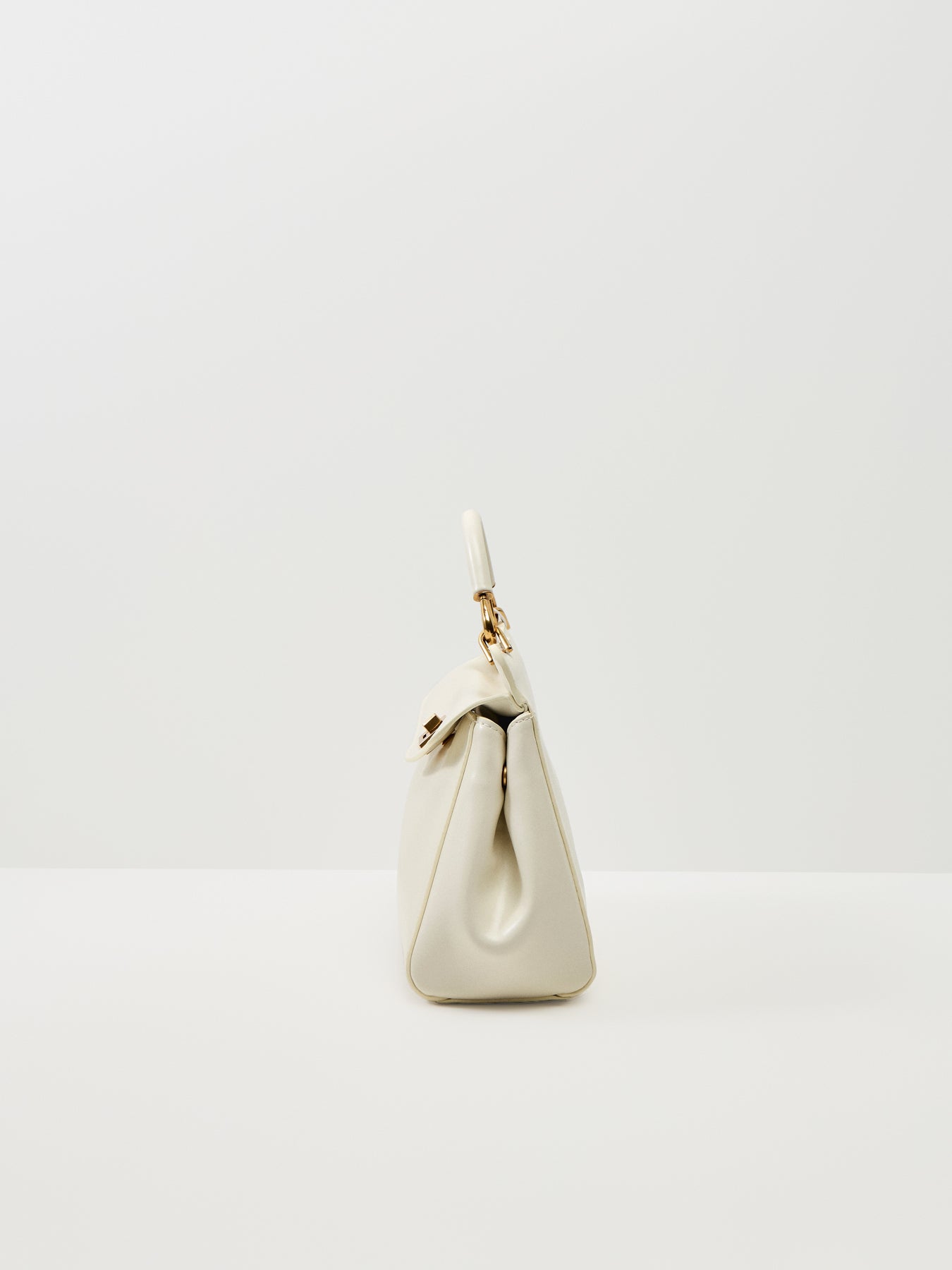 Lucia Classic Top Handbag White