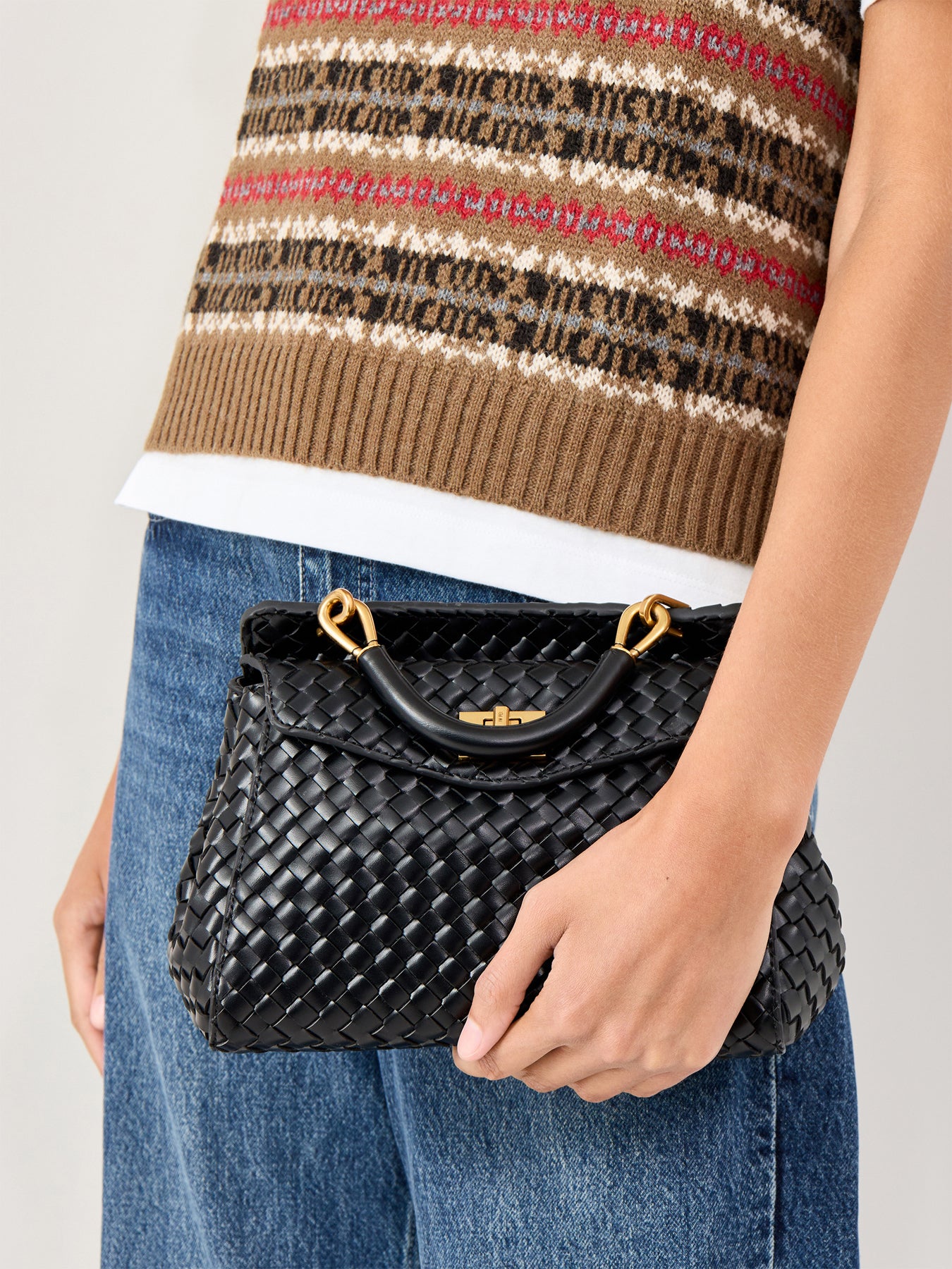 Lucia Classic Top Handle Woven bag