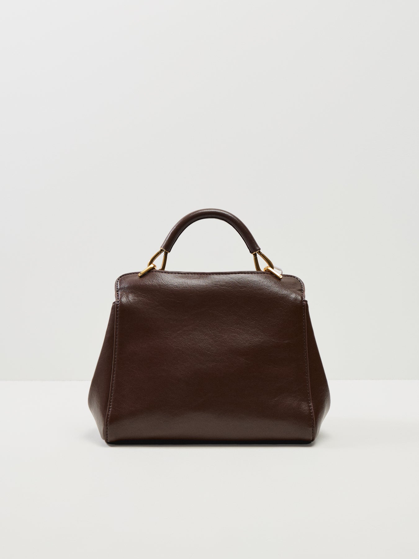 Lucia Classic Top Handbag Dark Brown Dark Brown