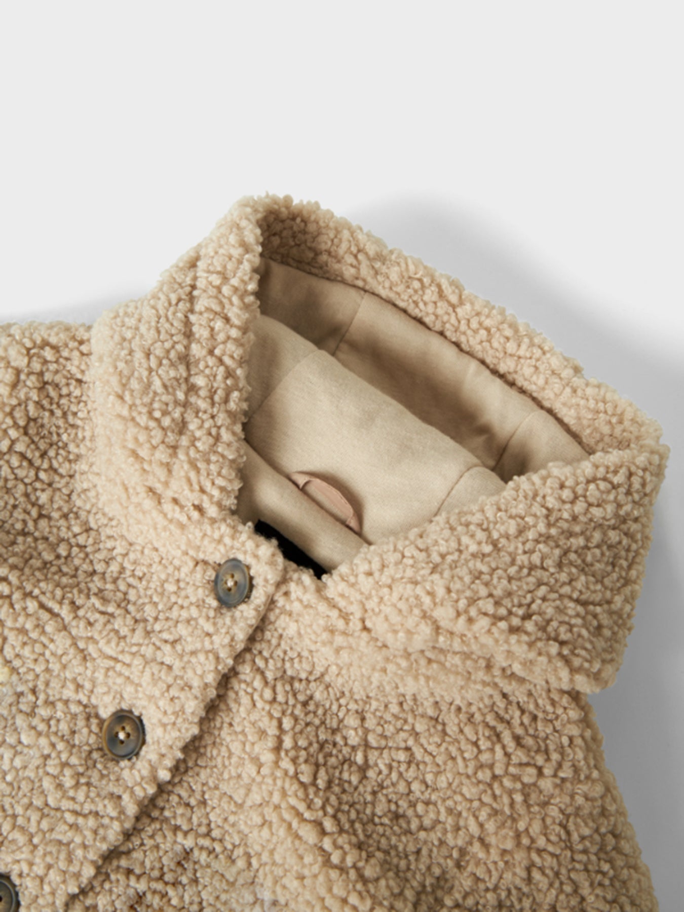 Baby Teddy Jacket Cream