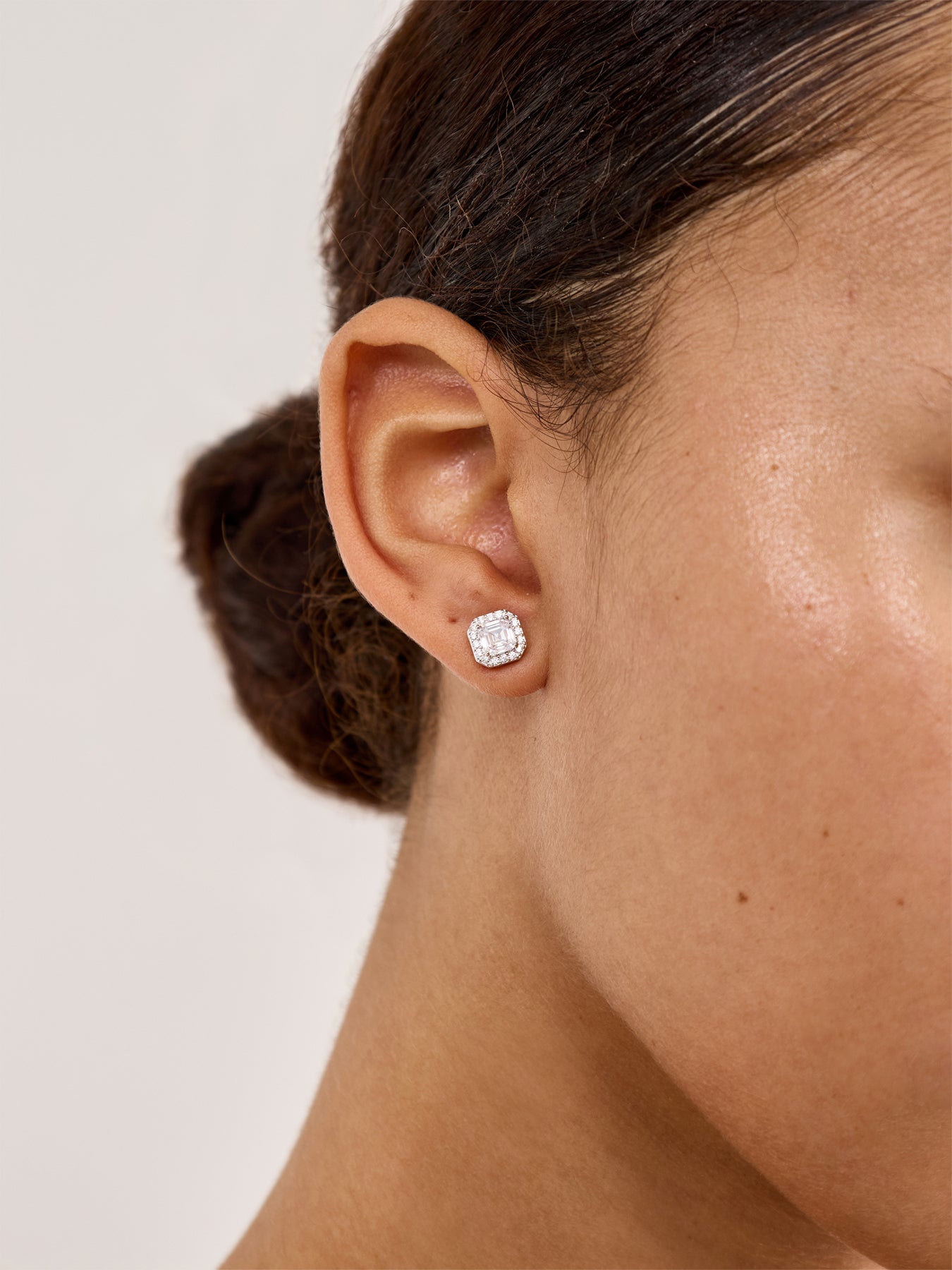 Misha Stud Earrings Silver