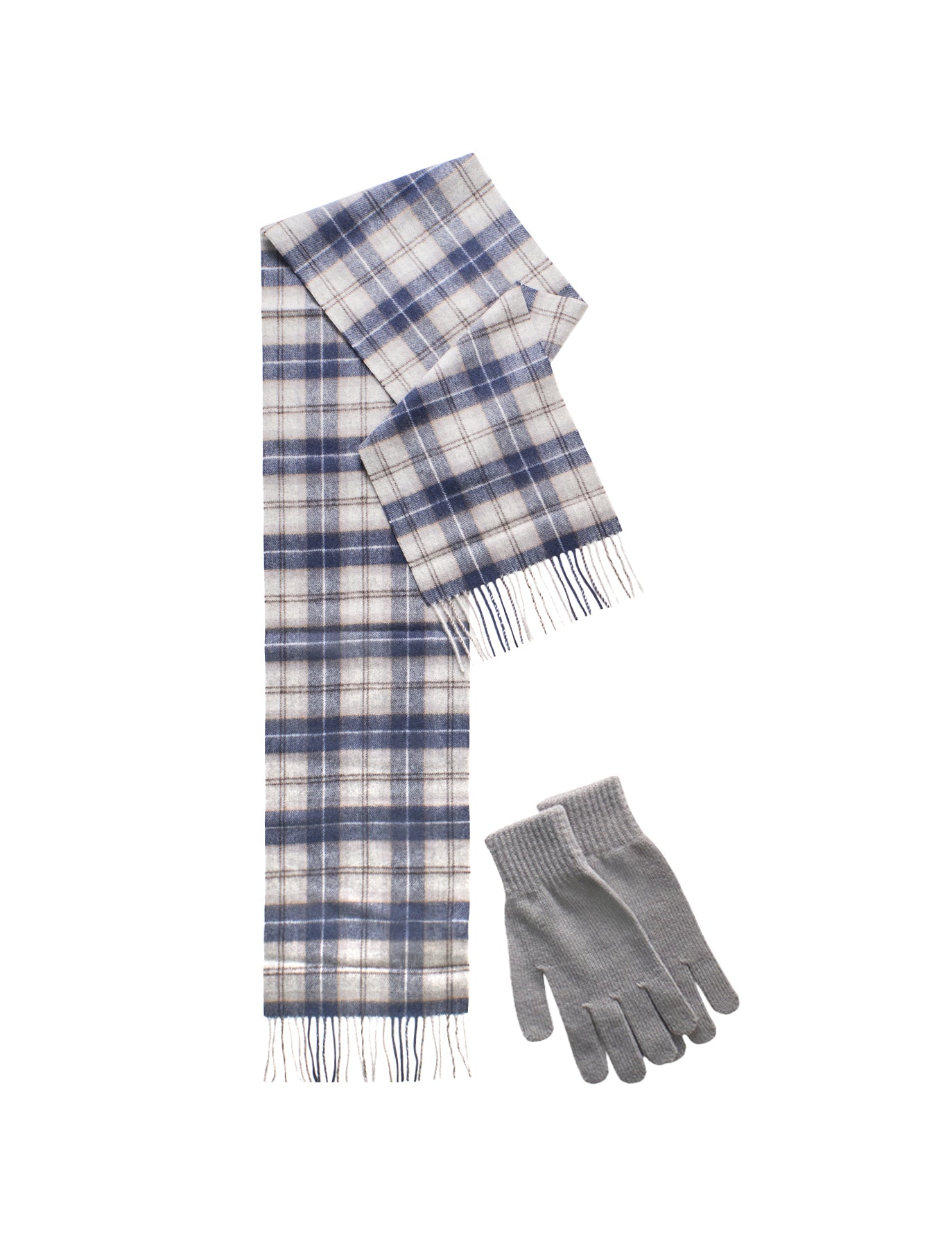 Tartan Scarf Navy Mix