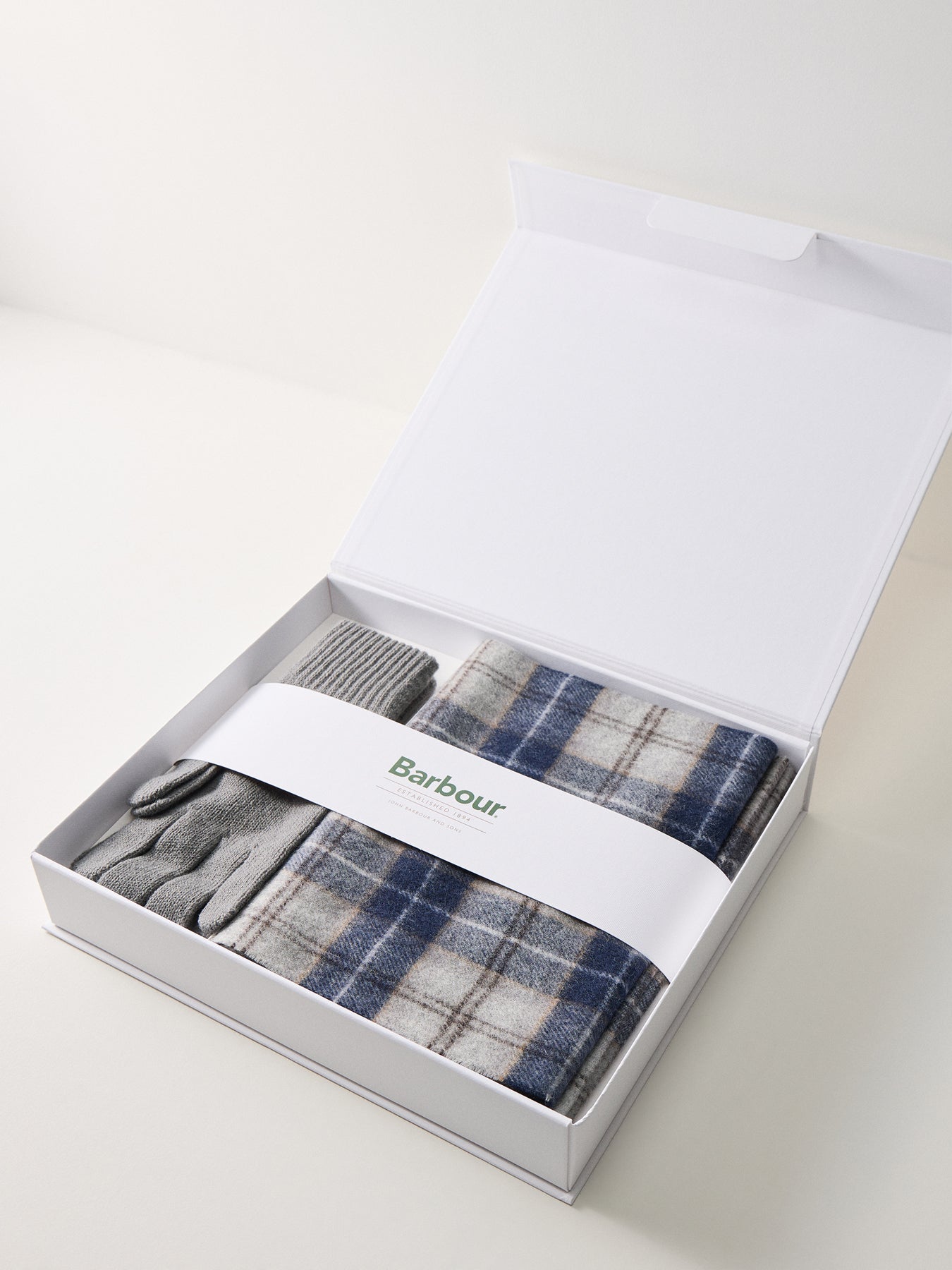 Tartan Scarf Navy Mix