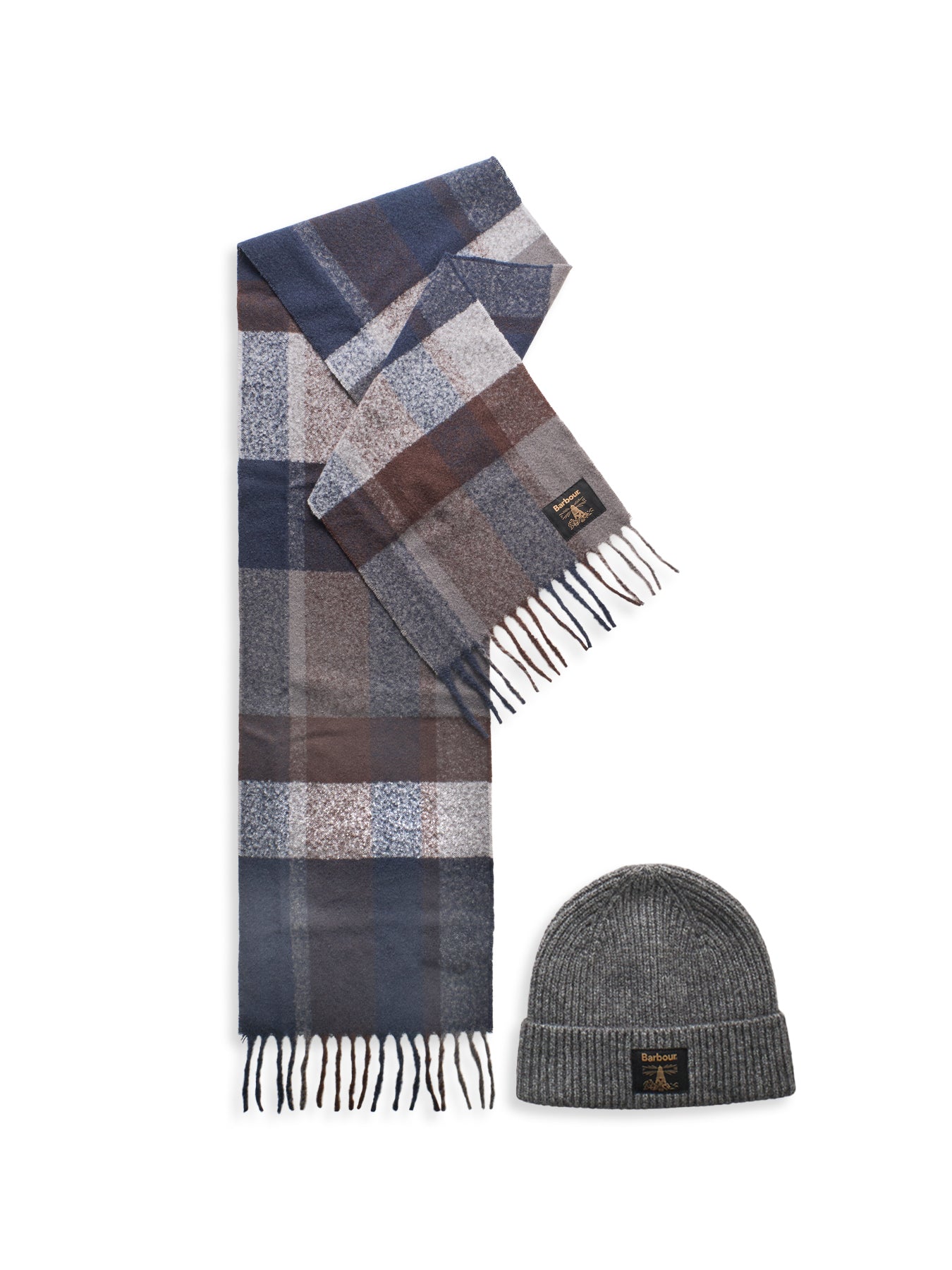 Tartan Scarf Navy Mix