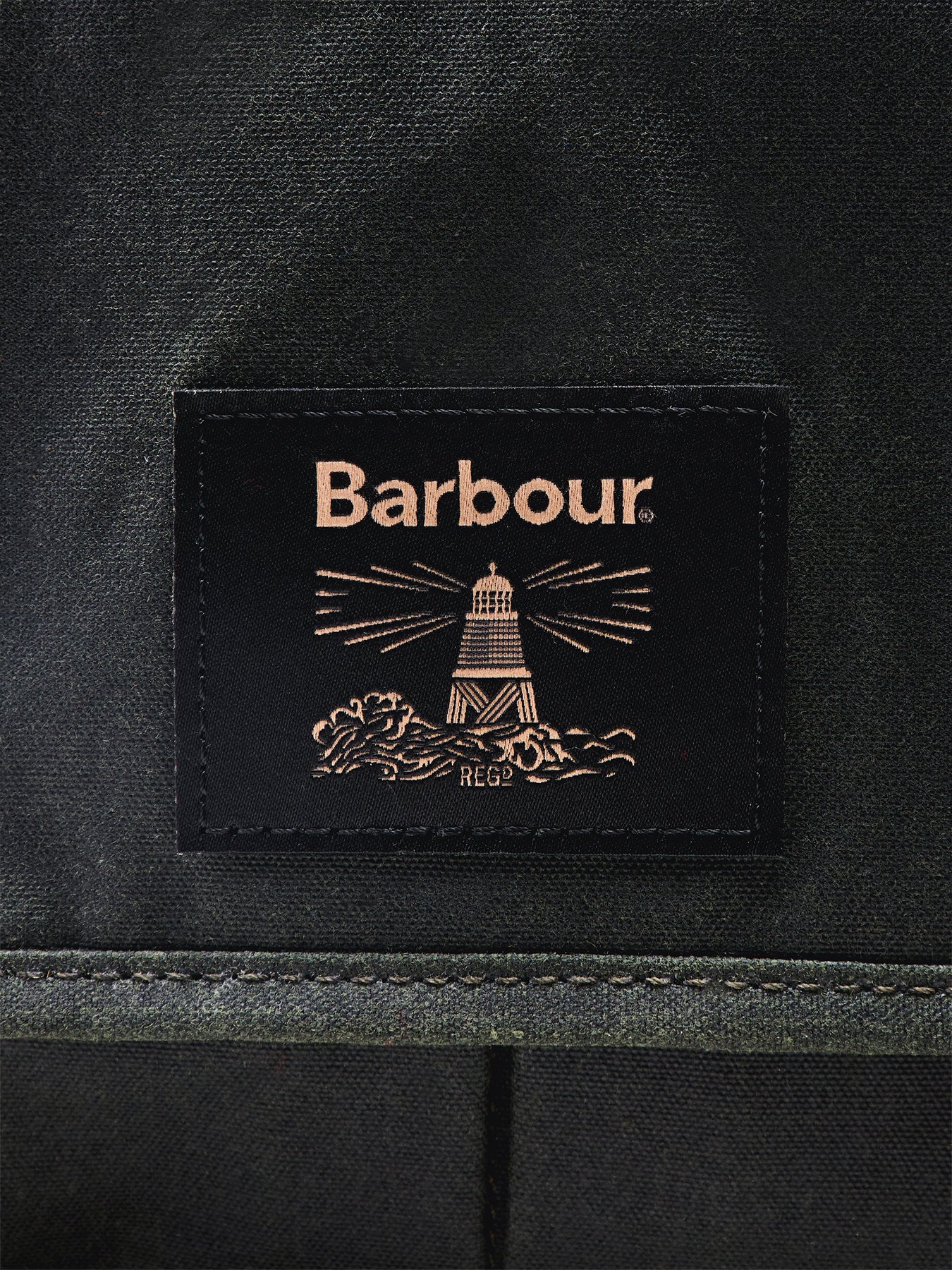 Barbour Field Wax Riever Crossbody Bag Sage