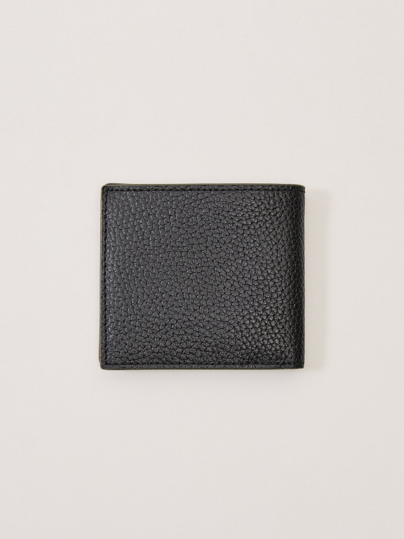 Barbour Grain Leather Billfold Wallet Black