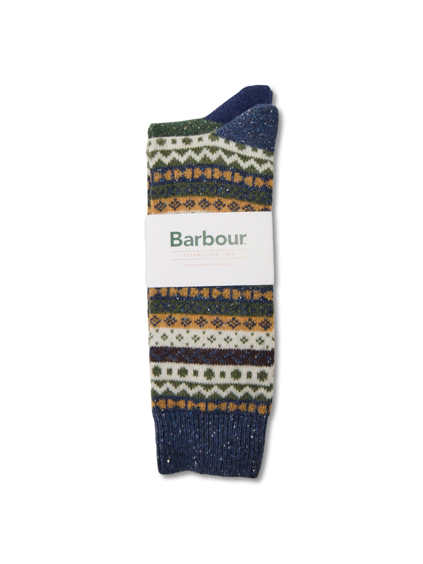 Barbour Fair Isle Sock 2 Pack Classic Tartan