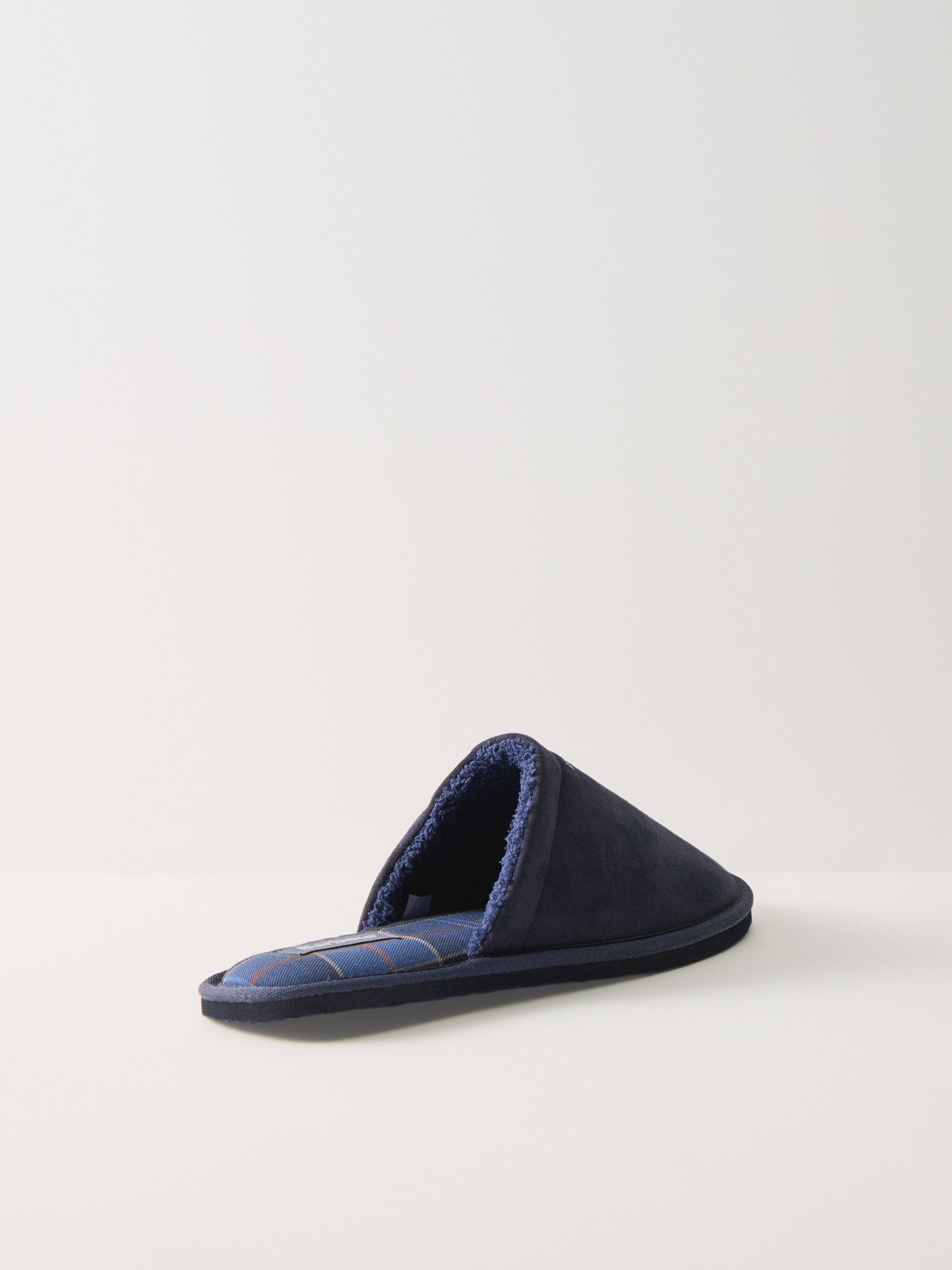 Barbour Everitt Mule Slippers Navy Suede