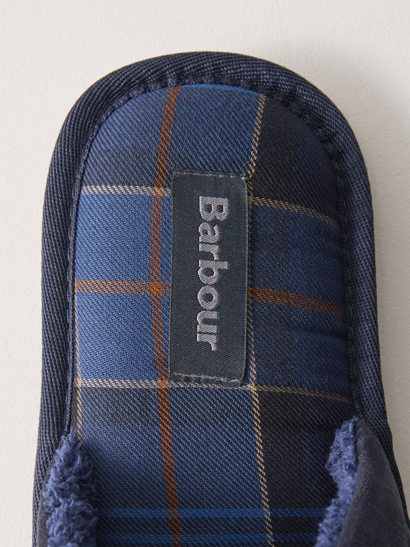 Barbour Everitt Mule Slippers Navy Suede