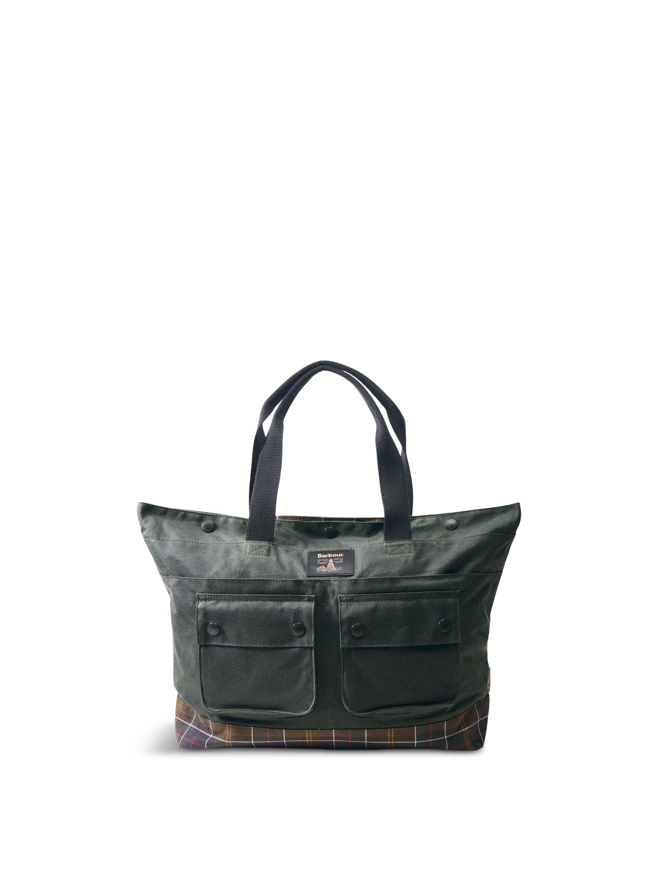 Barbour Field Wax Tote Bag Sage