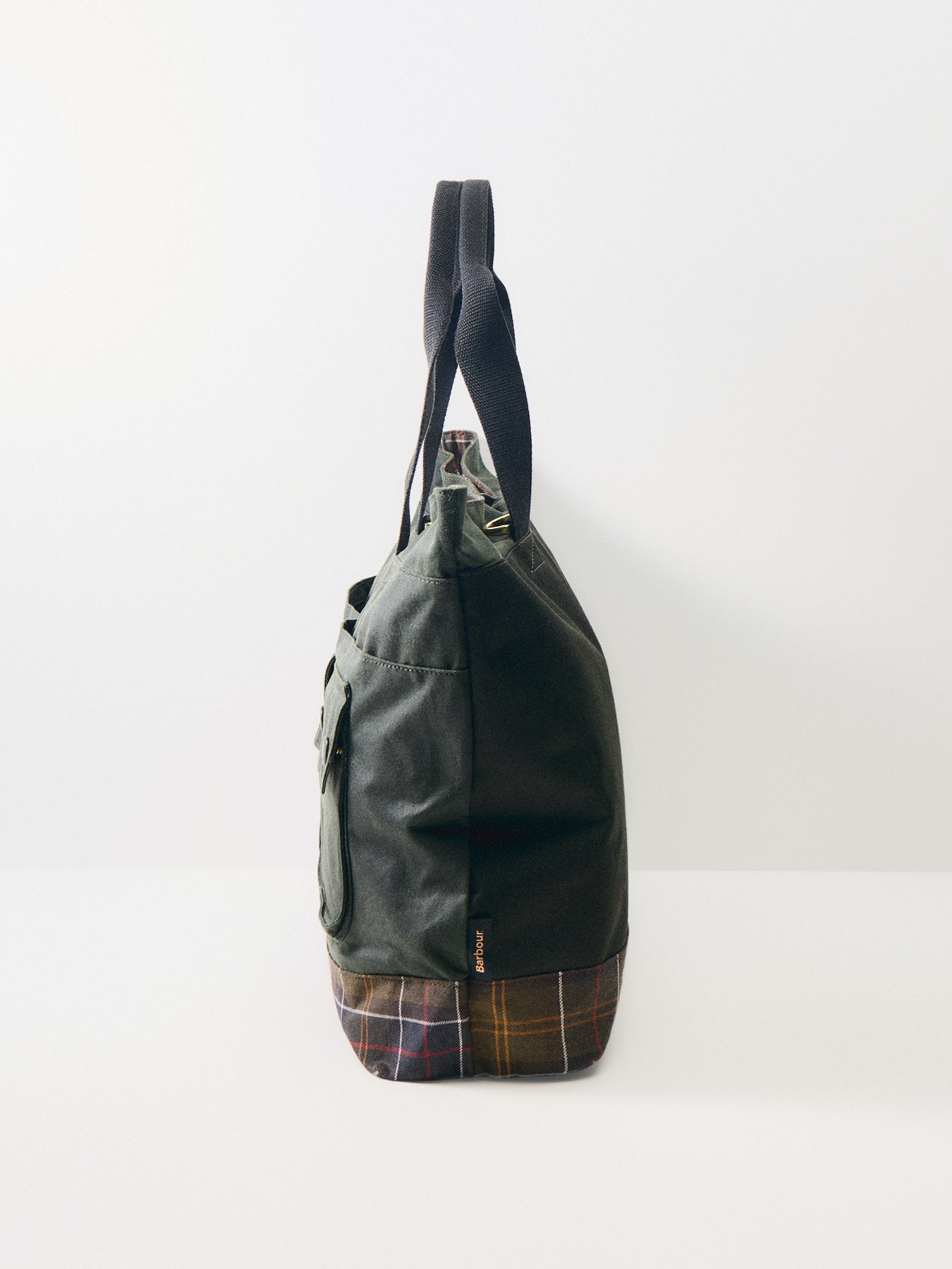 Barbour Field Wax Tote Bag Sage