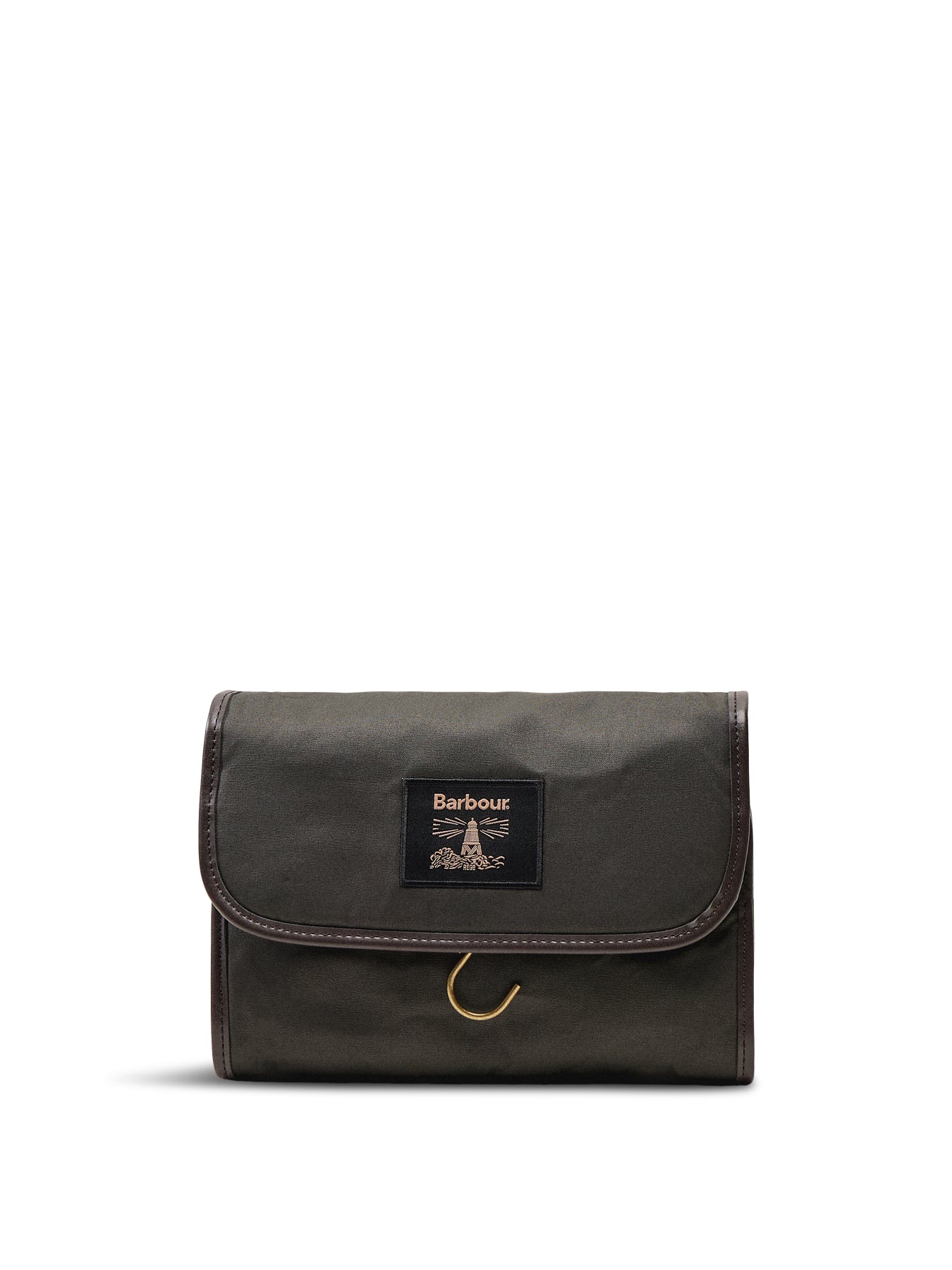 Barbour Wax Hanging Washbag Olive