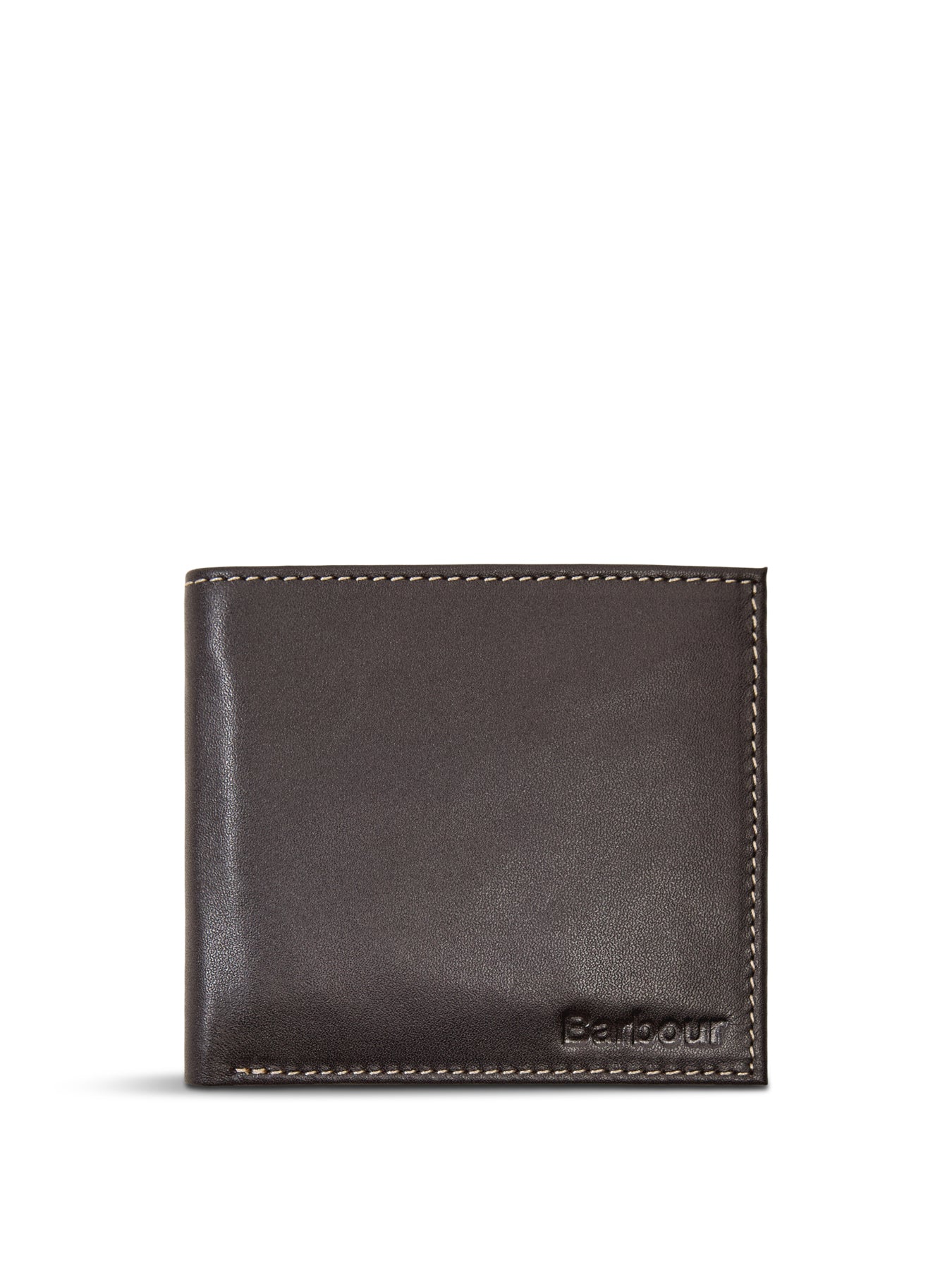 Barbour Elvington Leather Billfold Coin Wallet Brown