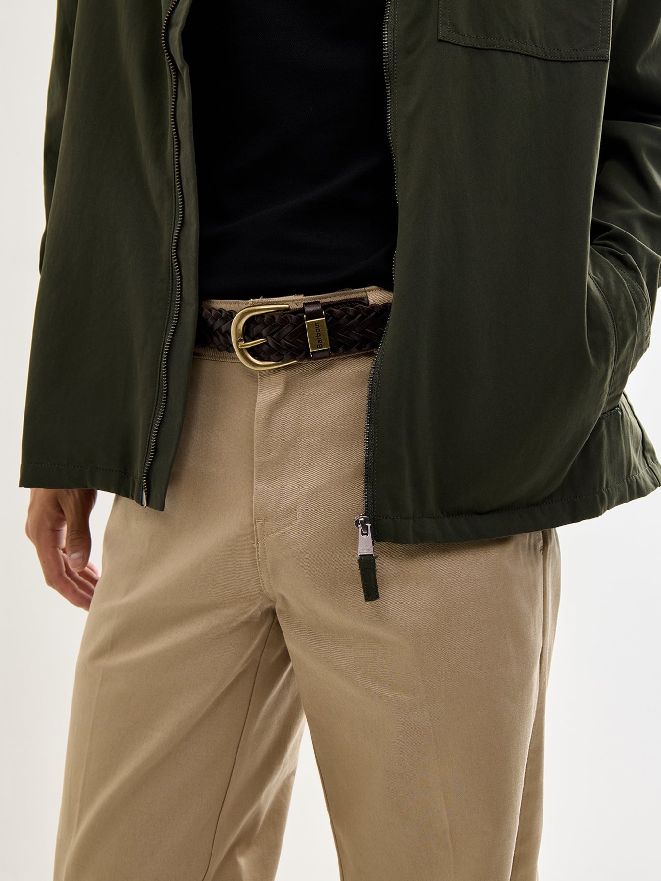 Barbour Redshore Leather Belt Brown