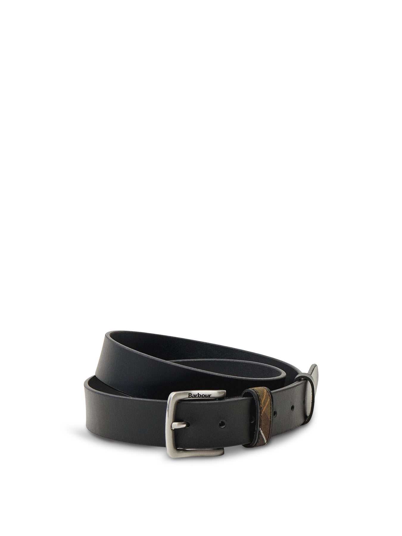 Barbour Esk Leather Belt Black