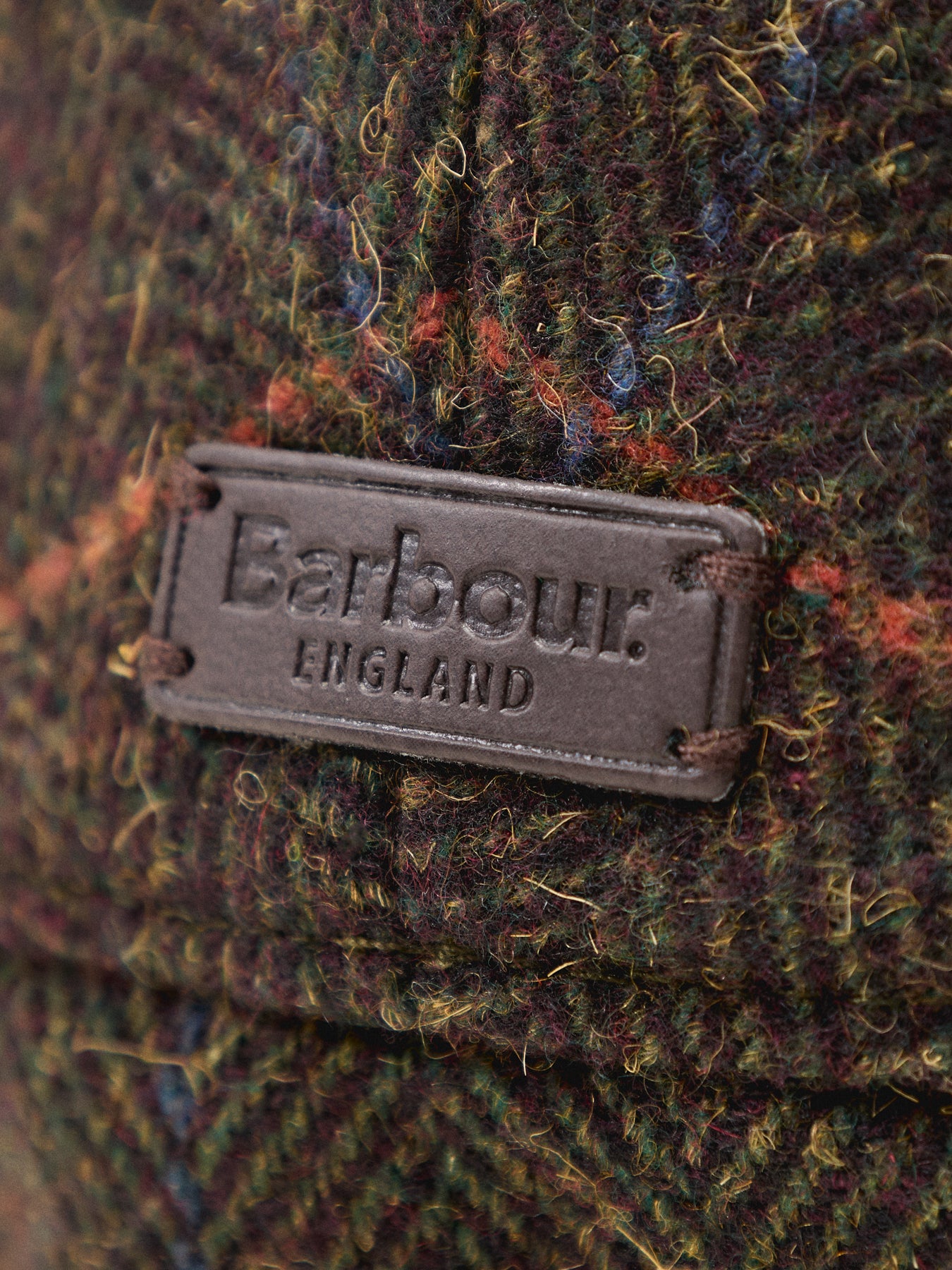 Barbour Cheviot Flat Cap Olive Herringbone