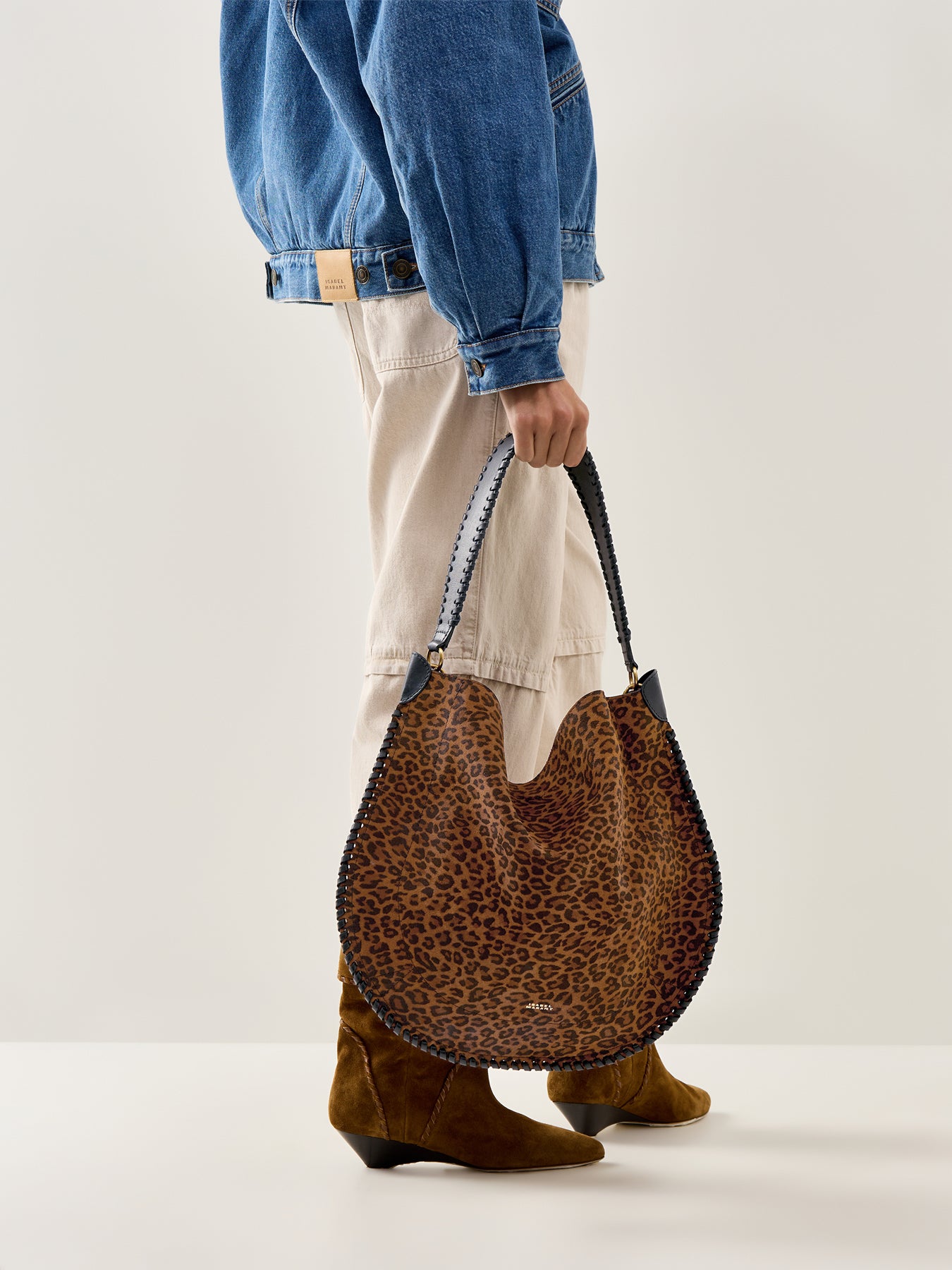 Oskan Hobo Bag Soft Leopard