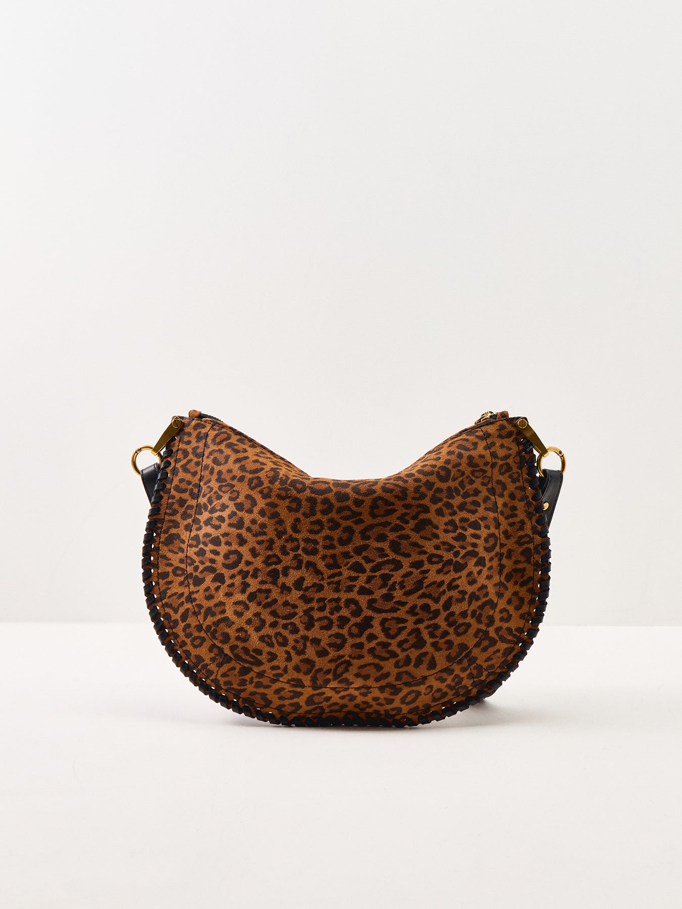 Oskan Soft Zip Crossbody Bag Leopard