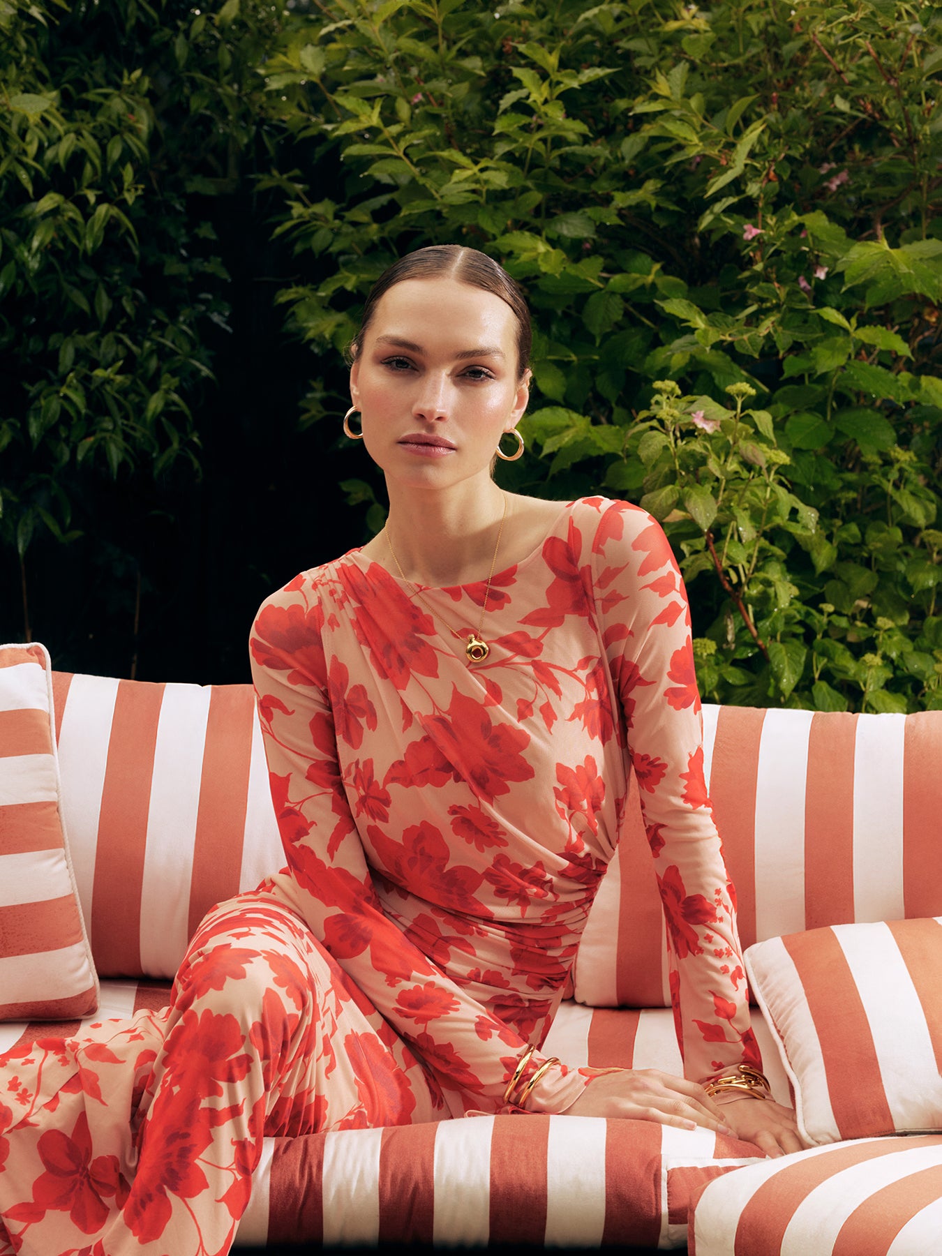 Ethel Long Sleeve Jersey Midaxi Dress