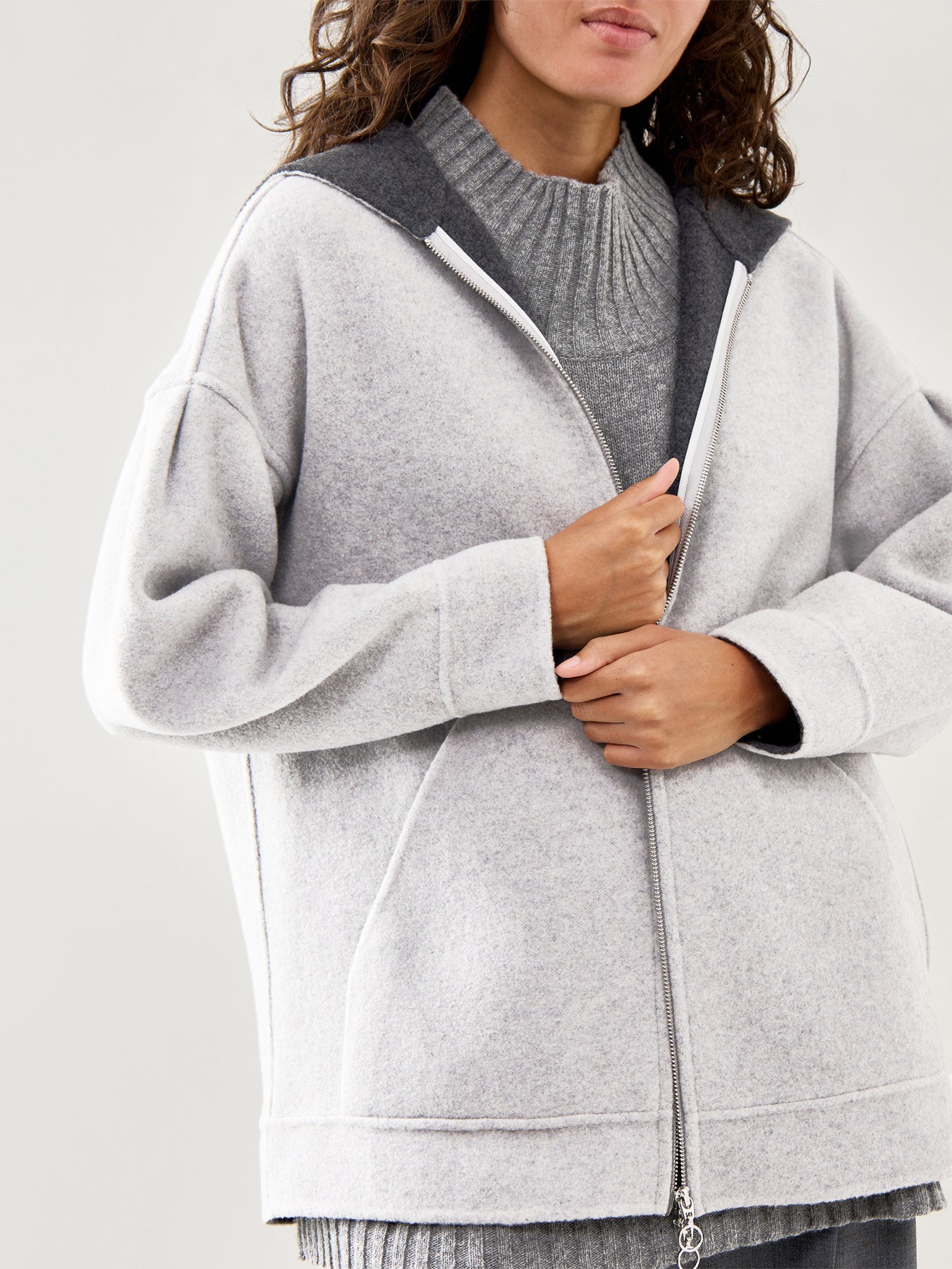 Sottile Wool Jacket Grey