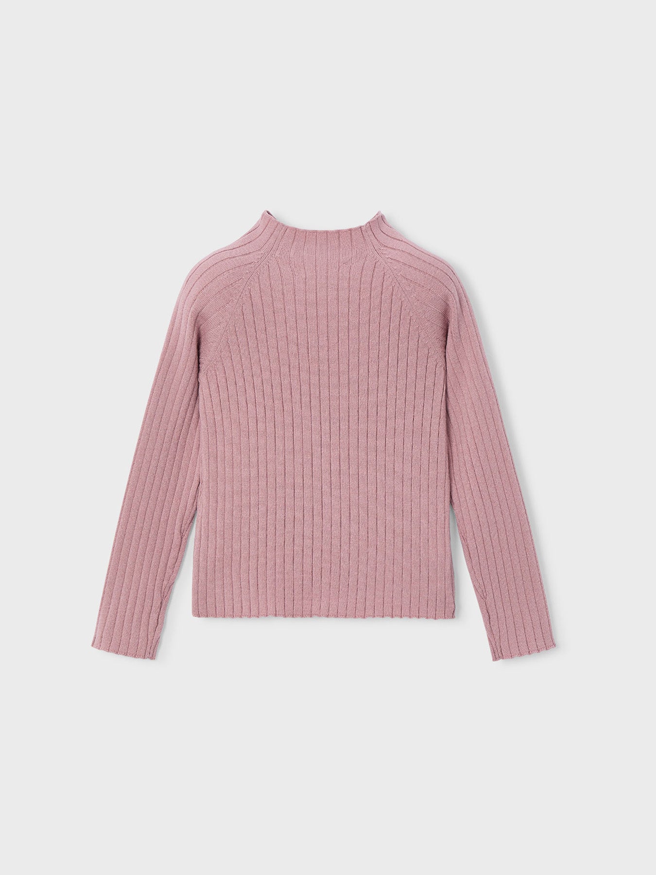 Girls’ Rib Turtleneck Top Pink