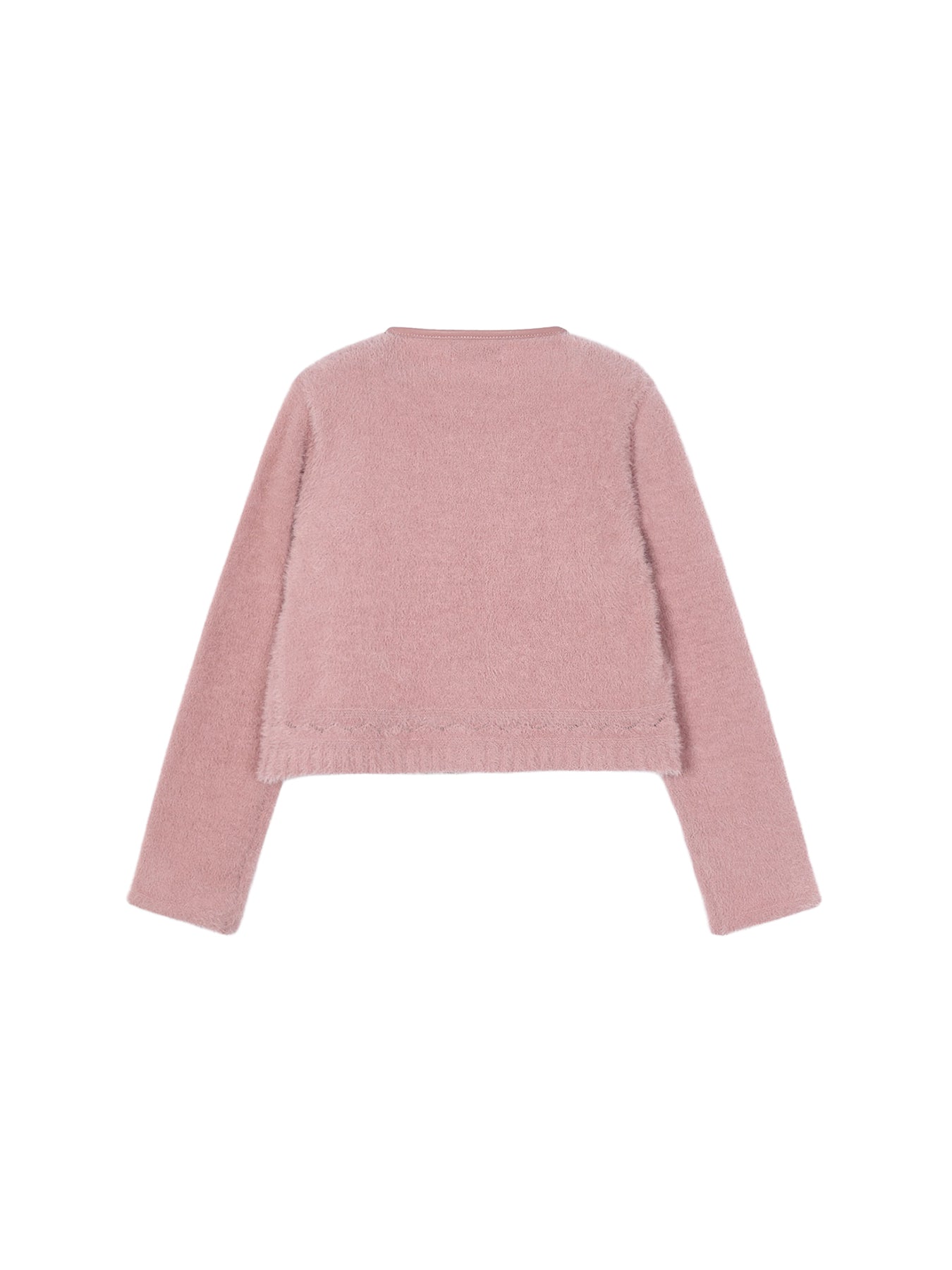 Knit Faux Fur Cardigan