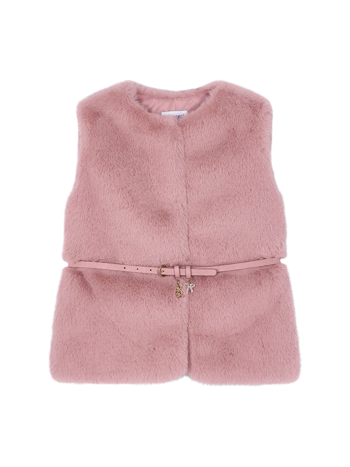 Fur Gilet With Belt Makeup