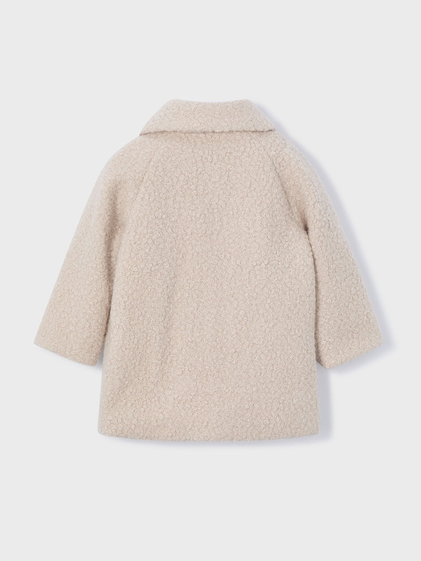 Shearling Long Sleeves Coat Sand