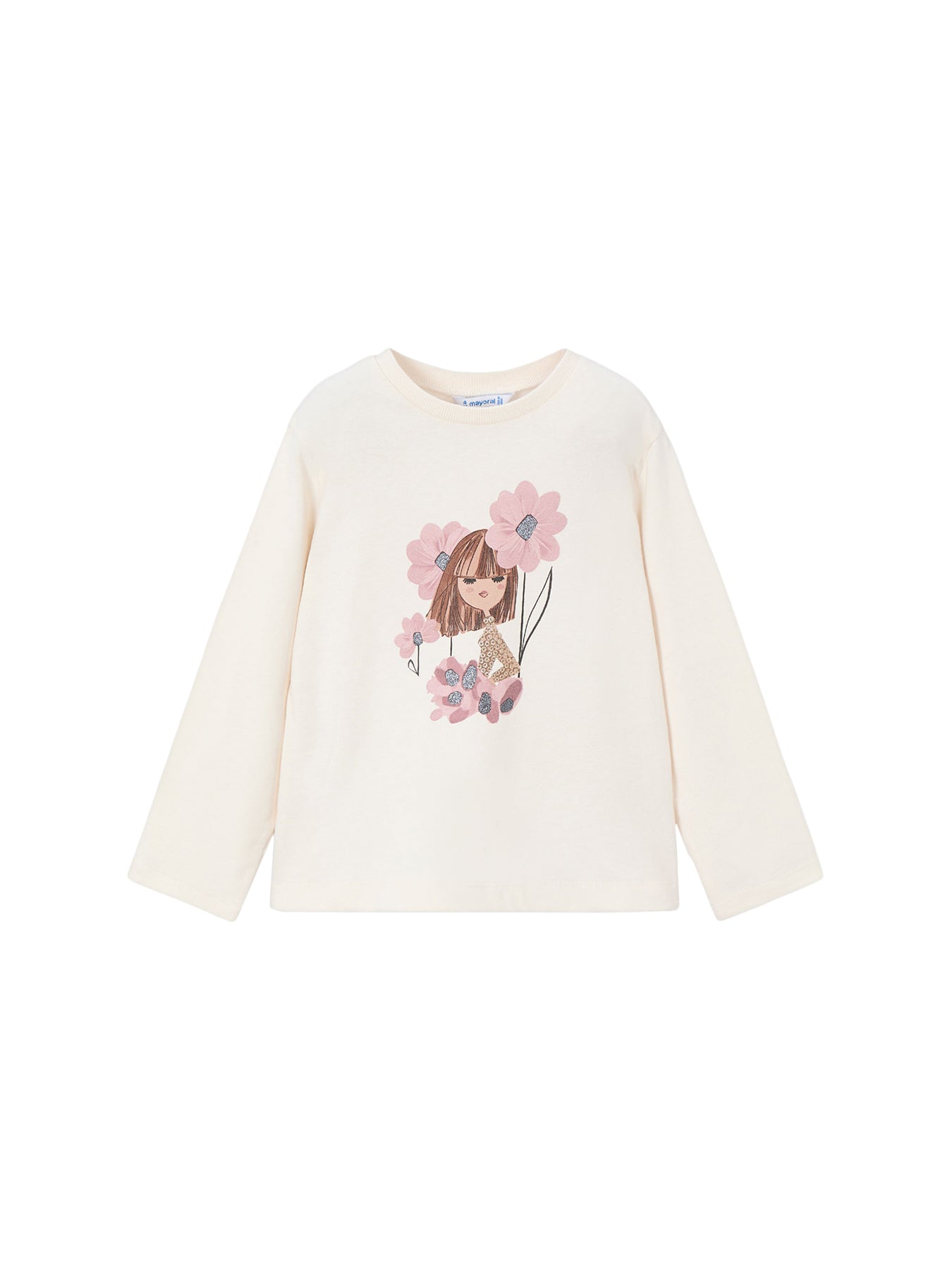 Girl Flower Two Piece Leggings Set Makeup Pink