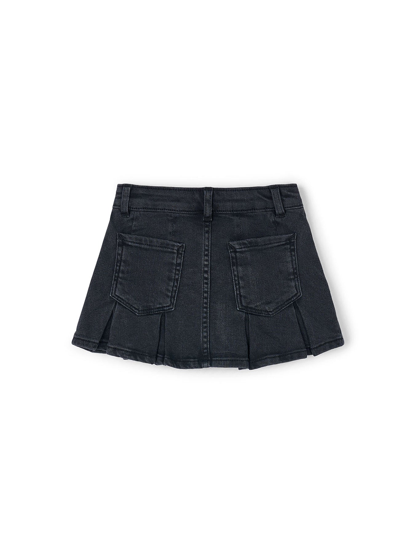 Denim Skirt Charcoal Grey