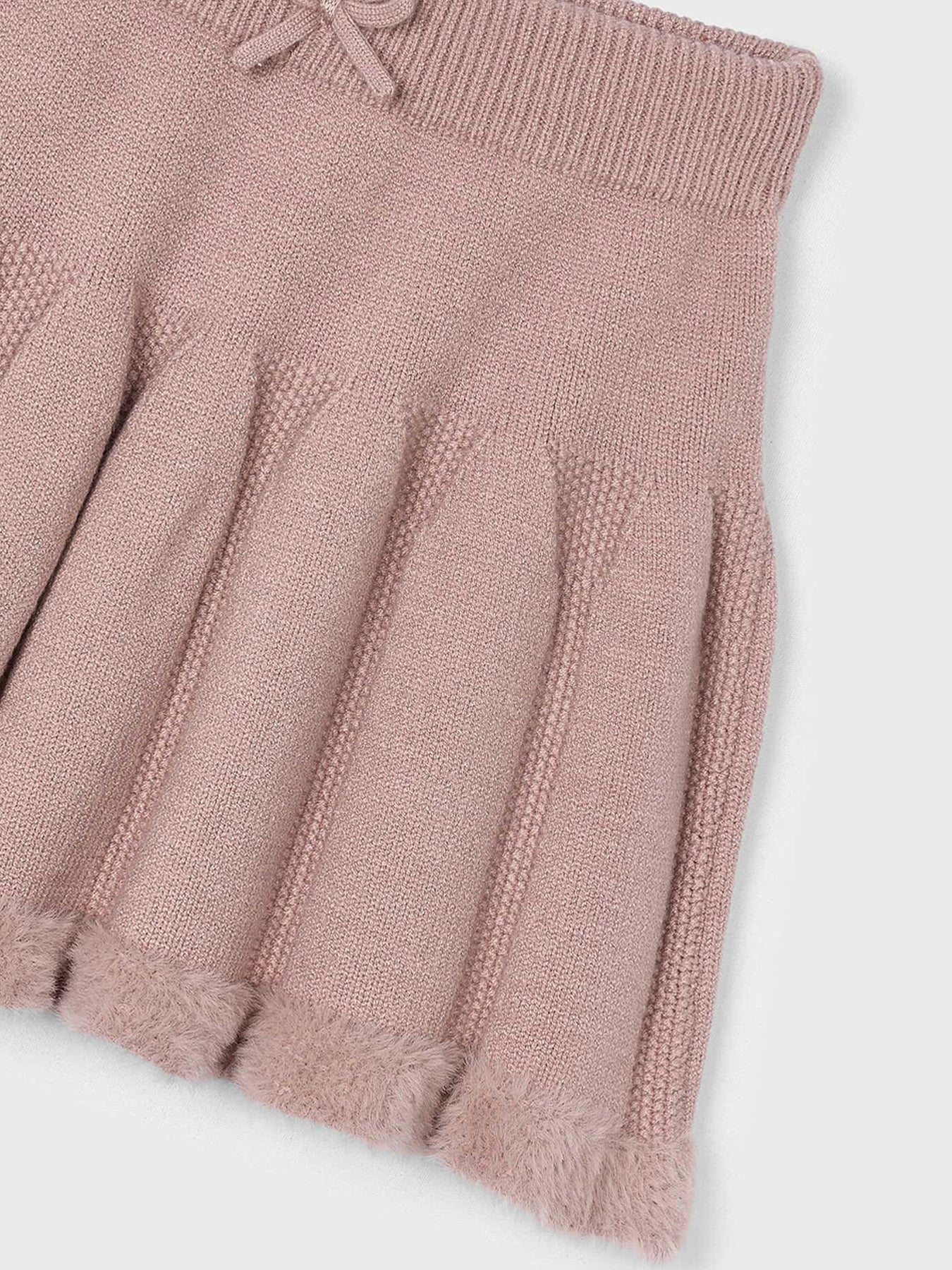 Knit Pleated Pink Skirt