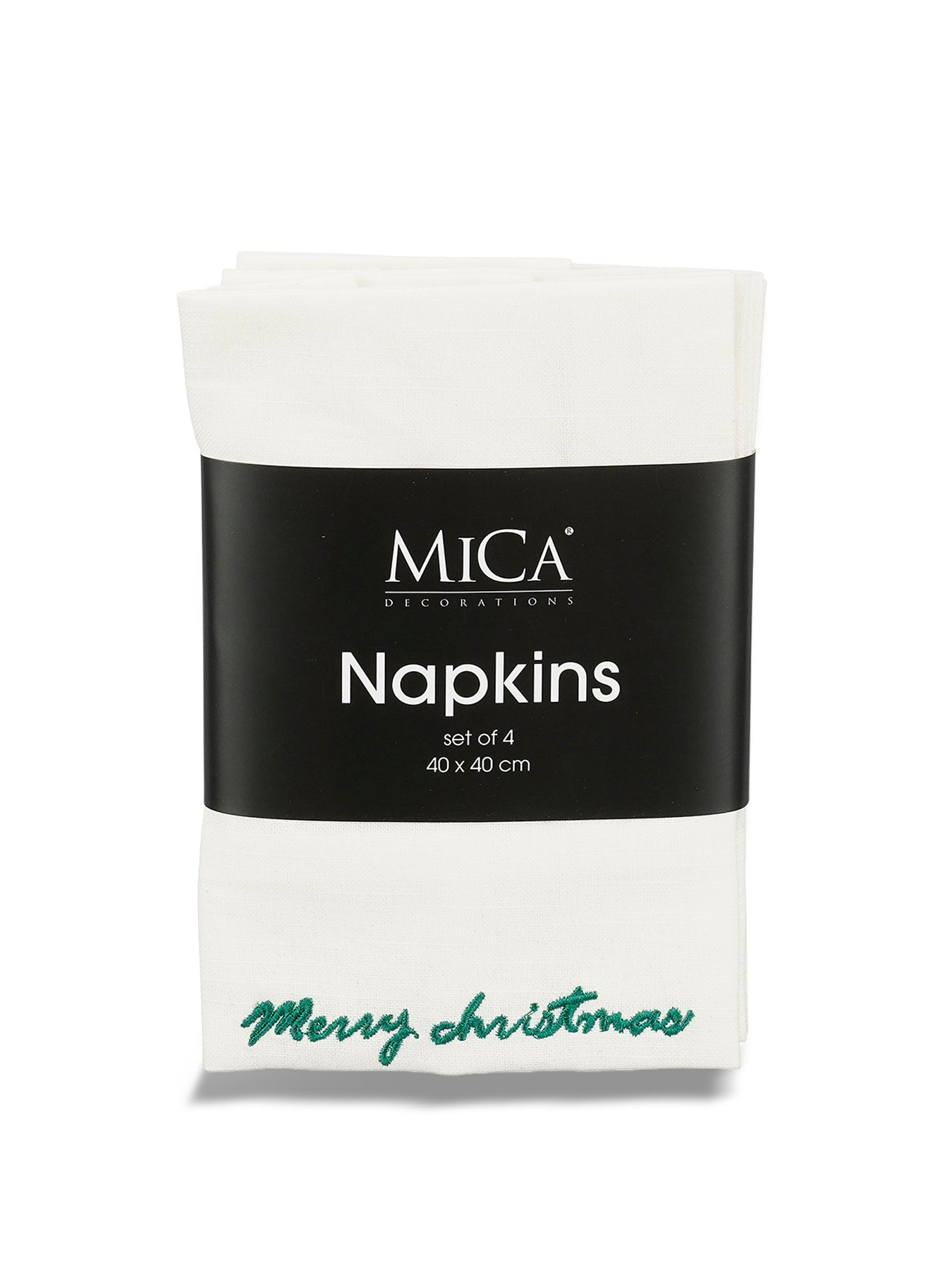 Christmas Napkin Set of Four Merry Christmas