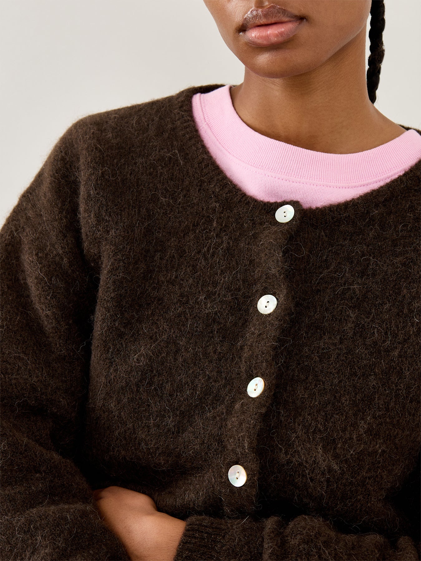 Vitow Wool Cardigan Brown
