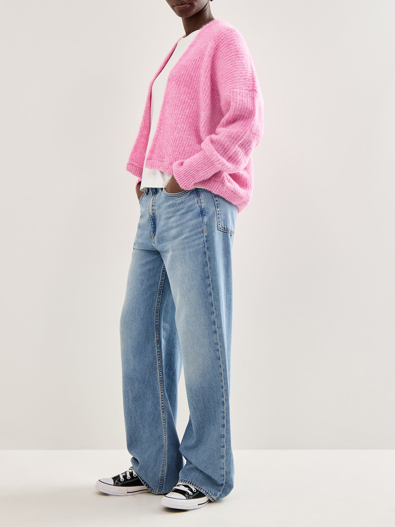 East Wool Cardigan Pink