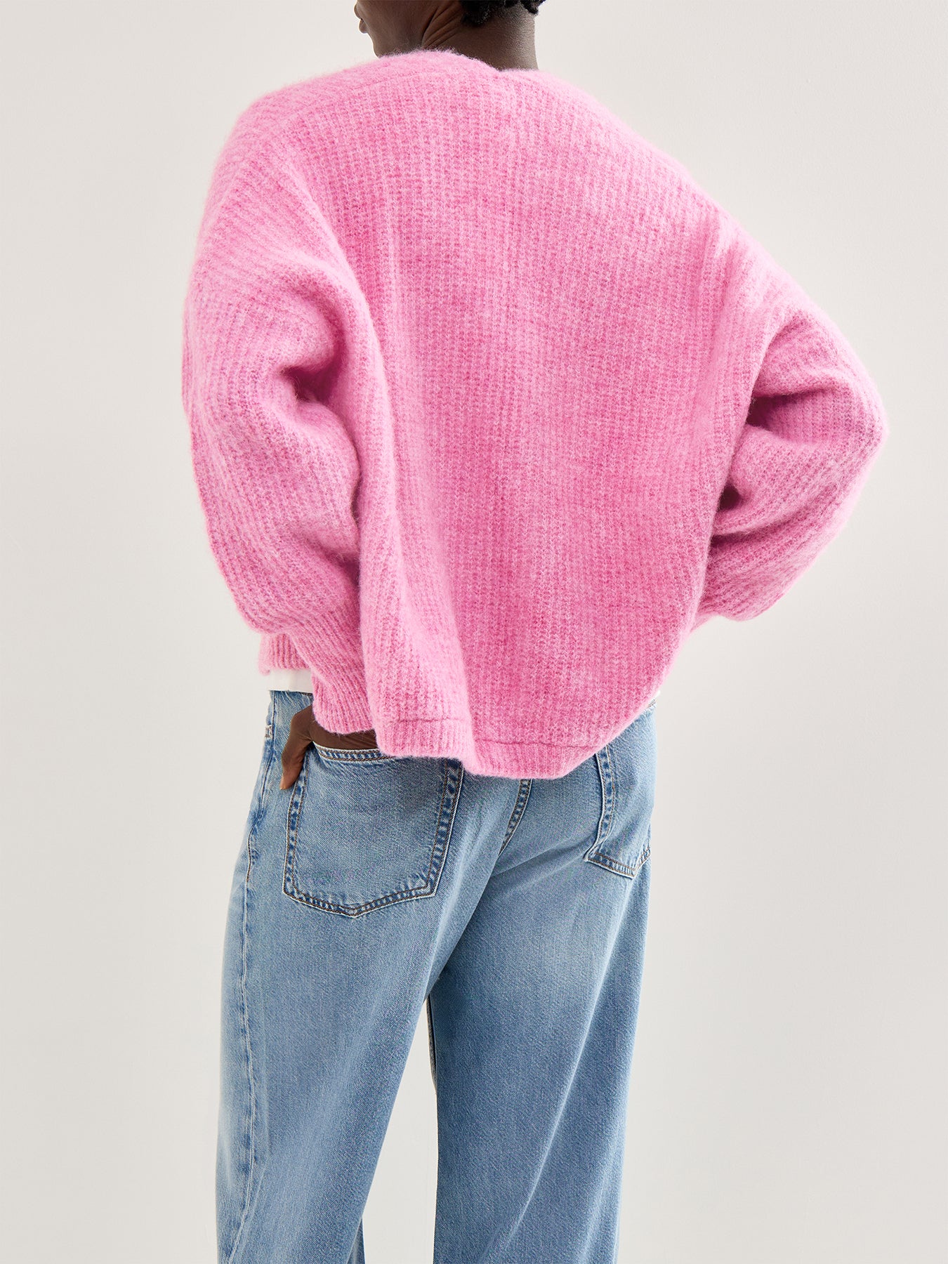 East Wool Cardigan Pink